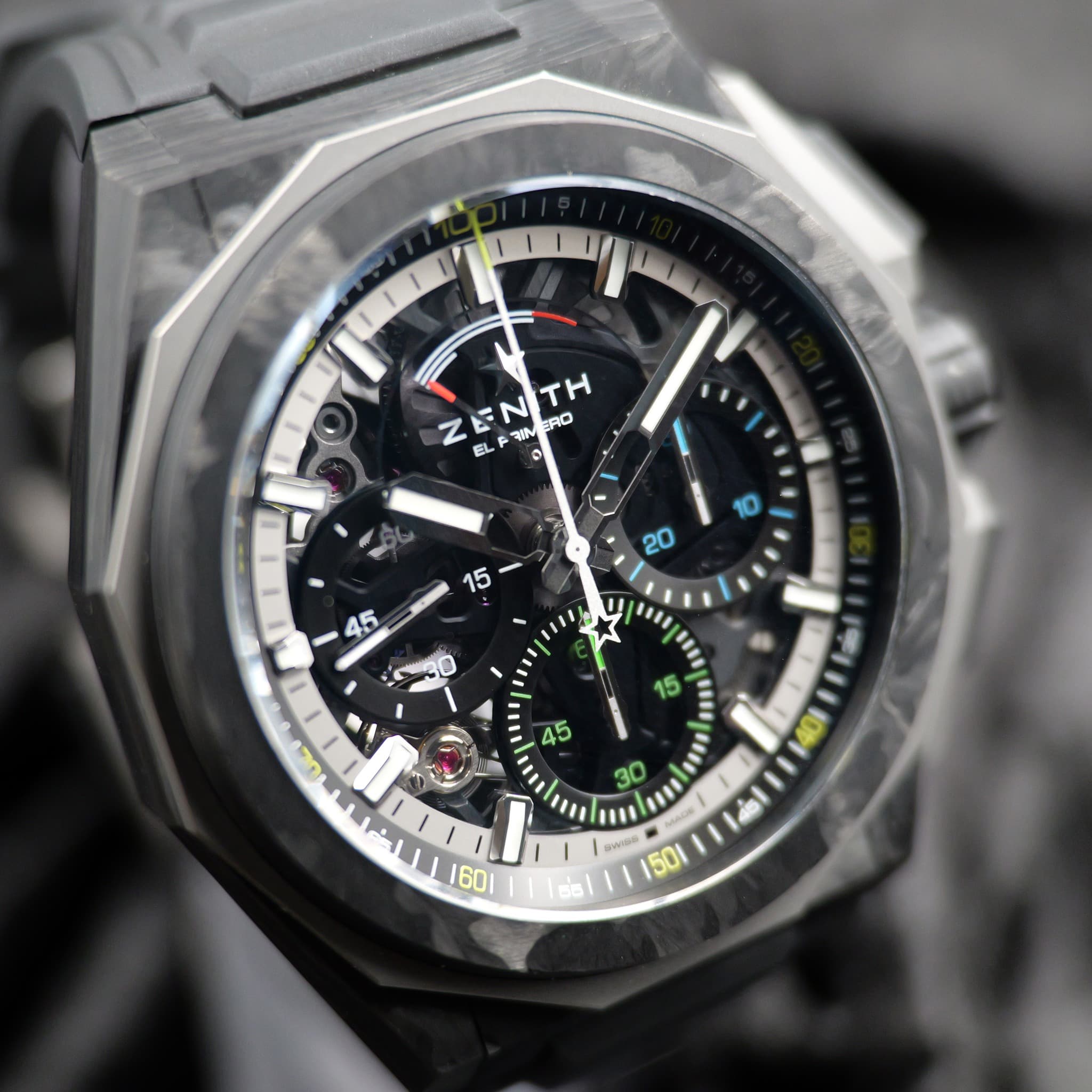 May be an image of digital watch and text that says 'ZENITH Z ZEN ELFH EL חוד ERO TH S swae 50 100 า 160 80 8'