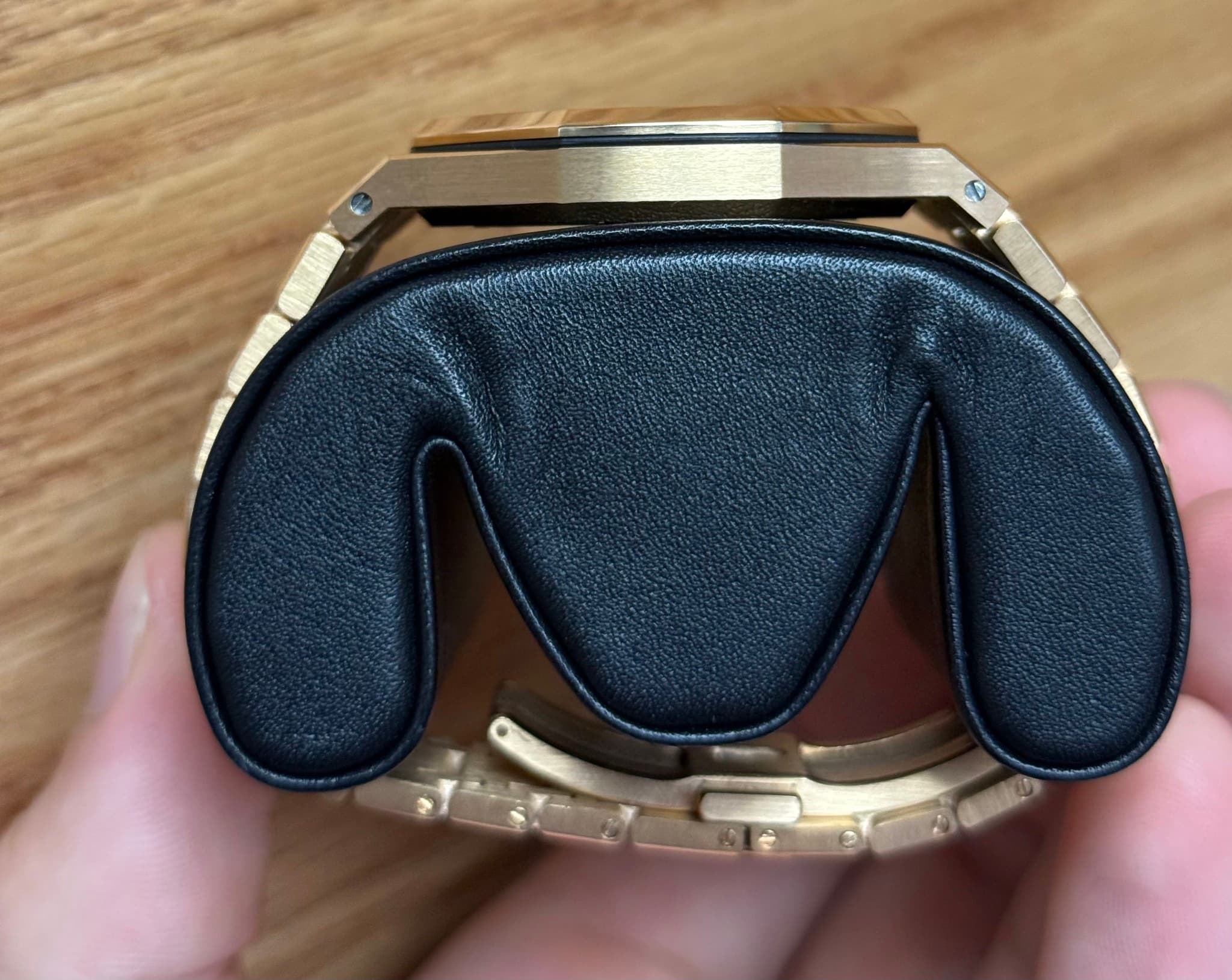 May be an image of saddle-stitched leather and leather wallet