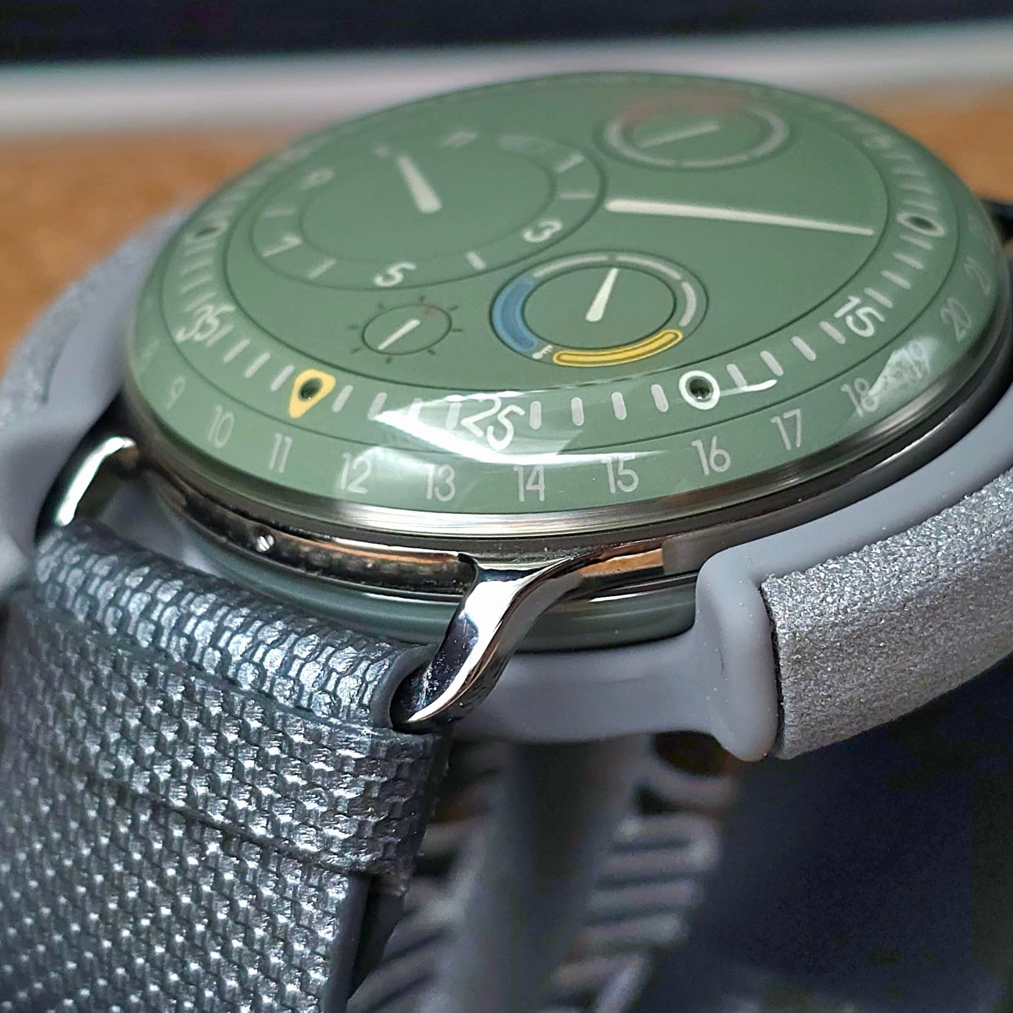May be an image of wrist watch and text
