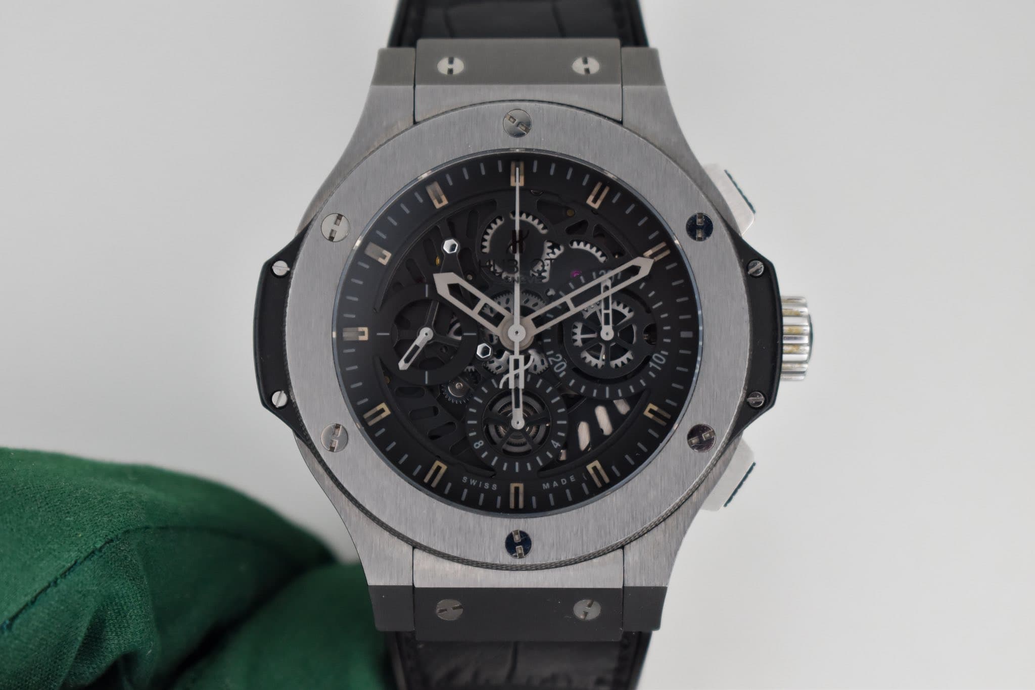 Hublot Big Bang Aero Bang Chronograph Black Skeleton Dial Men's Watch 310.KX.1140.RX, photo 4