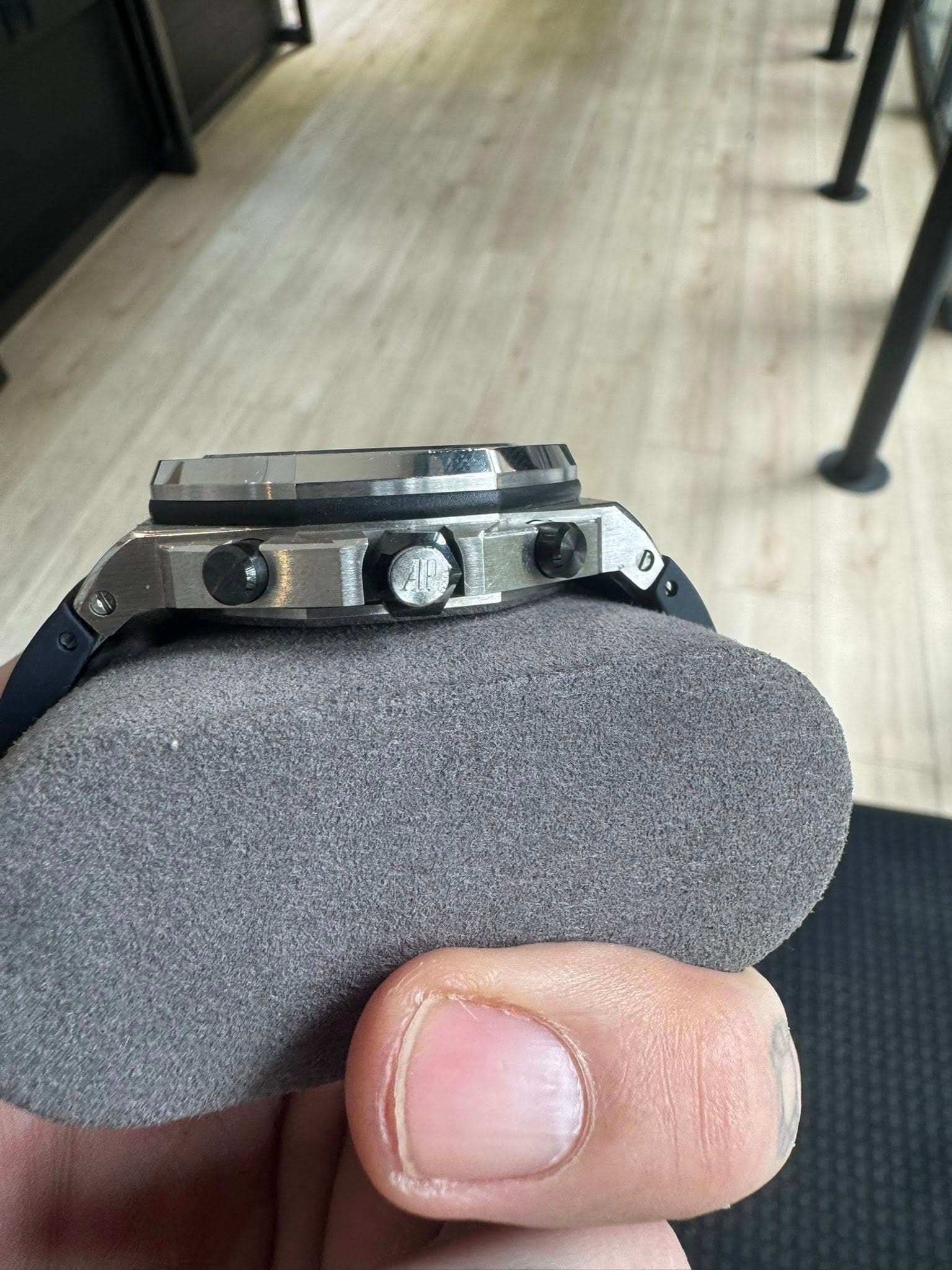 May be an image of wrist watch