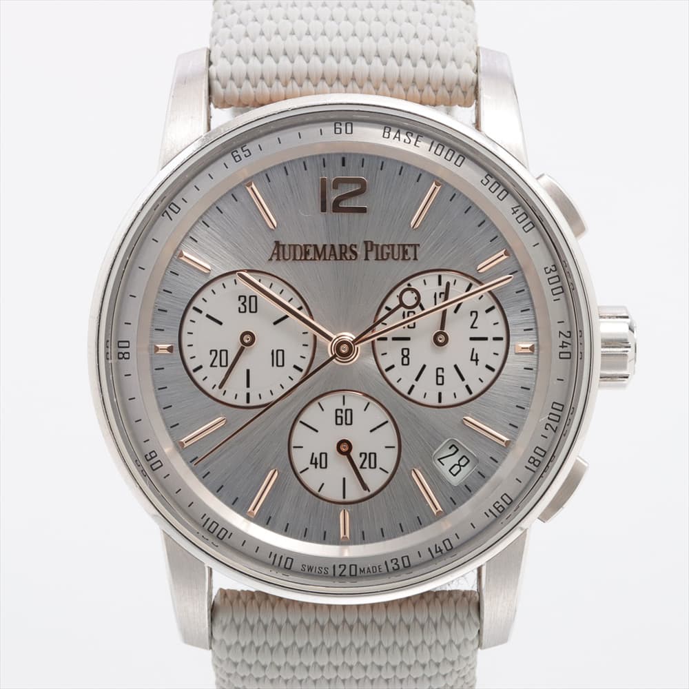 May be an image of wrist watch and text that says ' BASE BASE1000 AUDEMARS PIGUET 1 2េ - 2 30 80 ۵ O 8 4 6 山 07Z yo DO M UIA SWISS 20 MADE130 30 140'