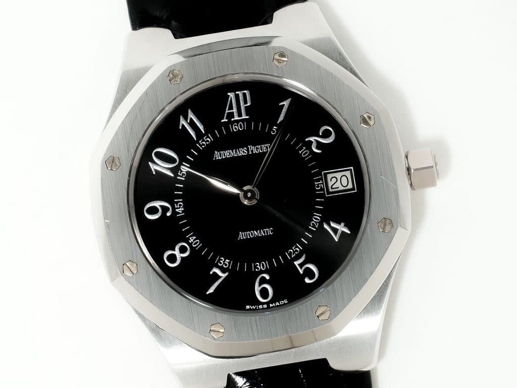 May be an image of wrist watch and text that says '11 AP / 55/ AUDEMARS AUDEMARSPIGUET PIGUET 9 451 20 AυτOMATC o 0ን 35 /ג MADE 5 sw 55'