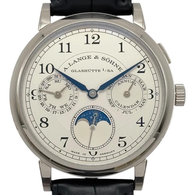 May be an image of wrist watch and text that says '11 12 1 & GLASHÜTTE 10 A.LANGE SÖHNE SOEINE I/SA 2 29/ 31 AN SU MO NO ANNUA L MAR en 2512 127 SA ६ट भम UJ 9 m 1 TH WE 13 11 SEP…