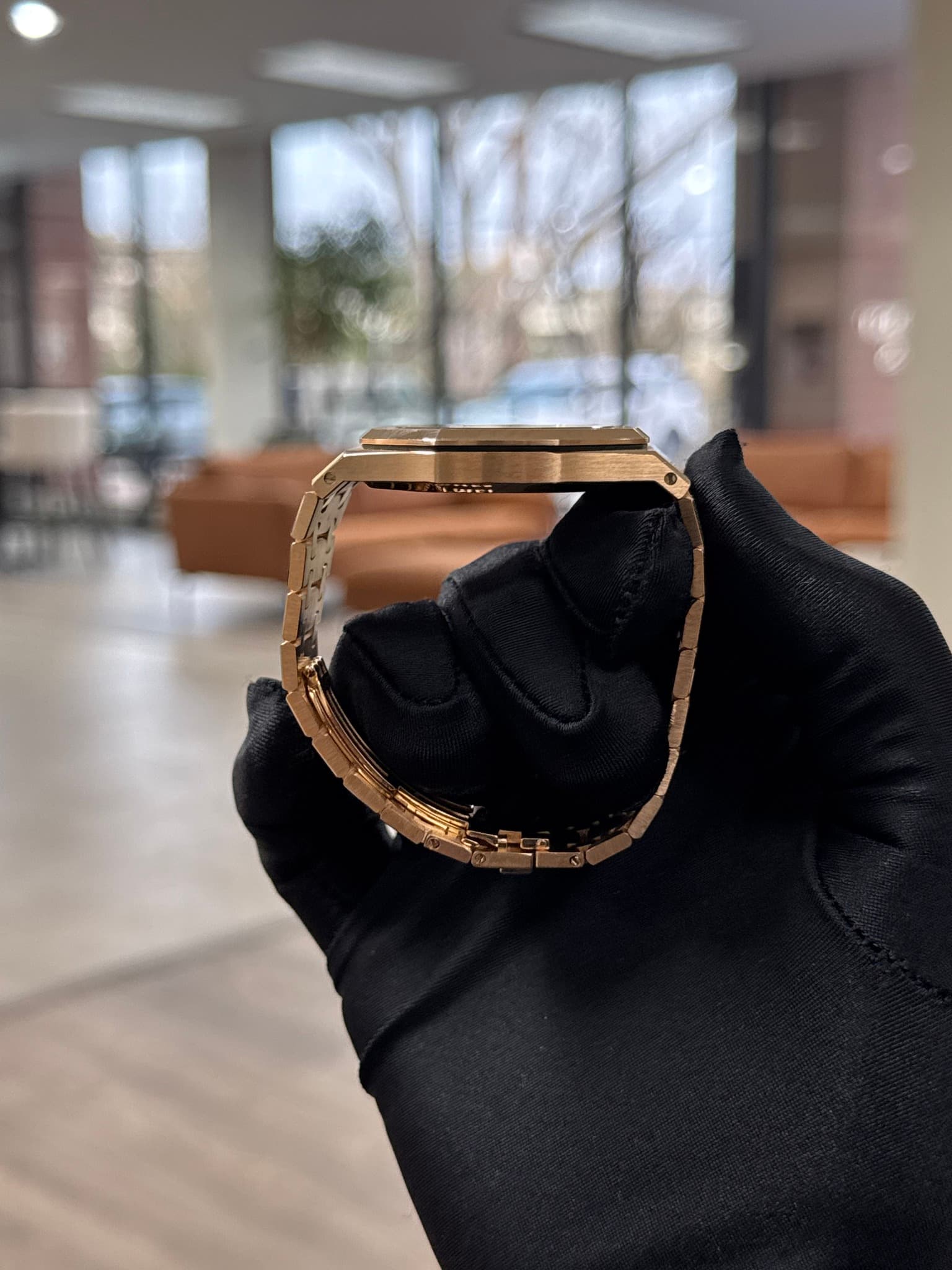 May be an image of wrist watch and jewelry