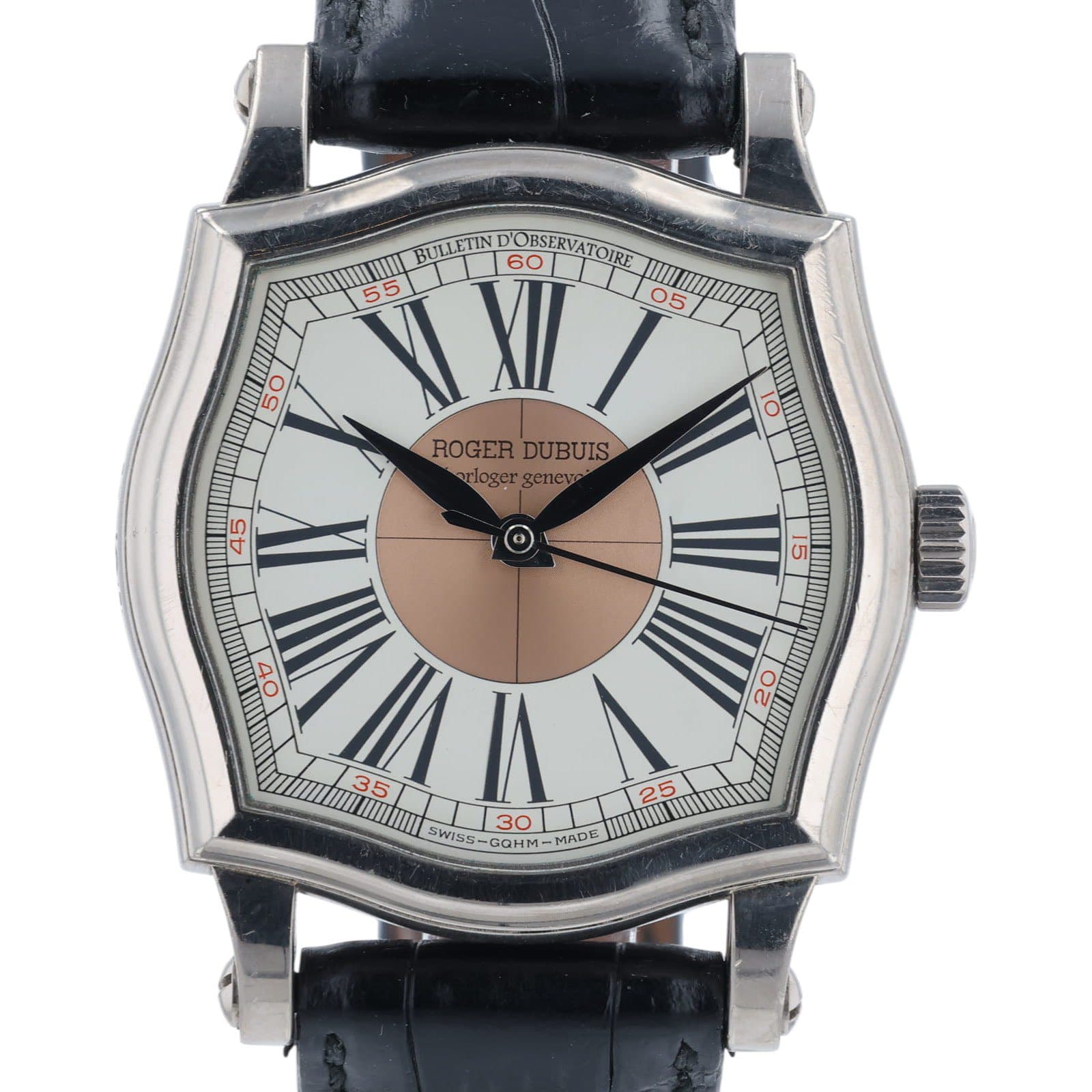 May be an image of wrist watch and text that says 'BULLETINDO 60 HULLTINDORSERVATOIRE OBSERVATOIRE 55 05 IIL 50 10 ROGER ROGERDUBUIS DUBUIS arlogergenev rloger geney 45 SI ob O 22…
