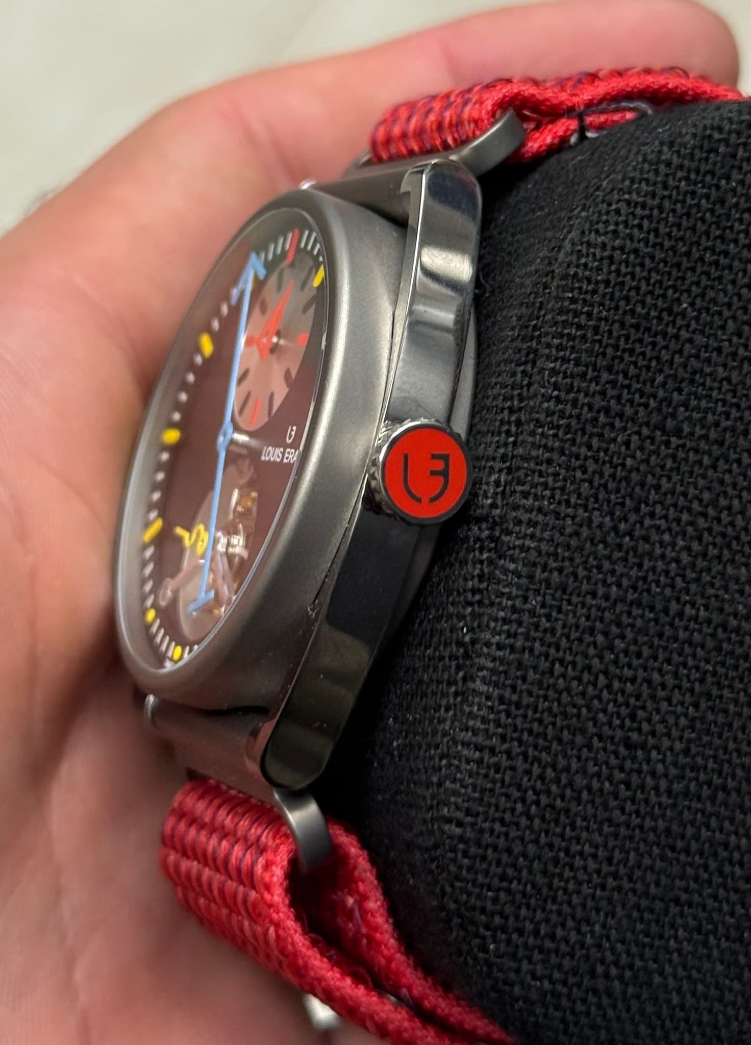 May be an image of digital watch and text
