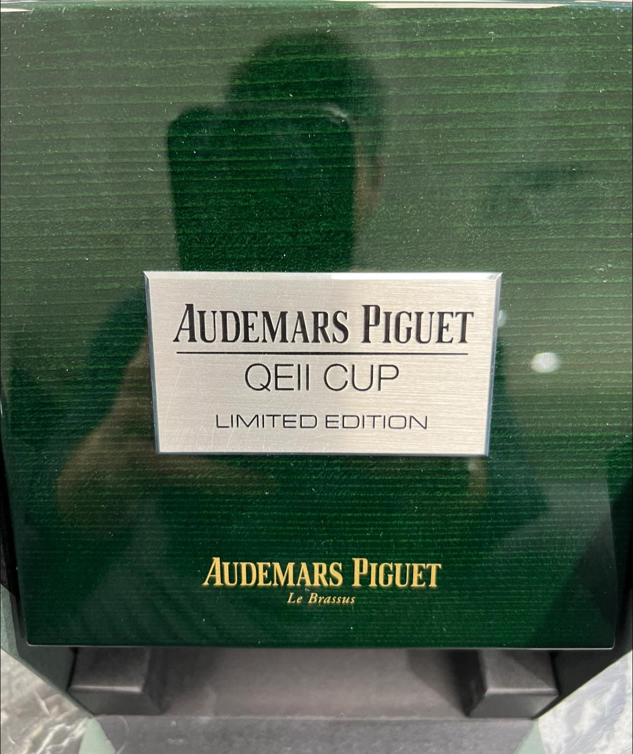 May be an image of text that says 'AUDEMARS PIGUET QEll CUP LIMITED EDITION AUDEMARS AUDEMARSPIGUET PIGUET Le Brassus Brassus'