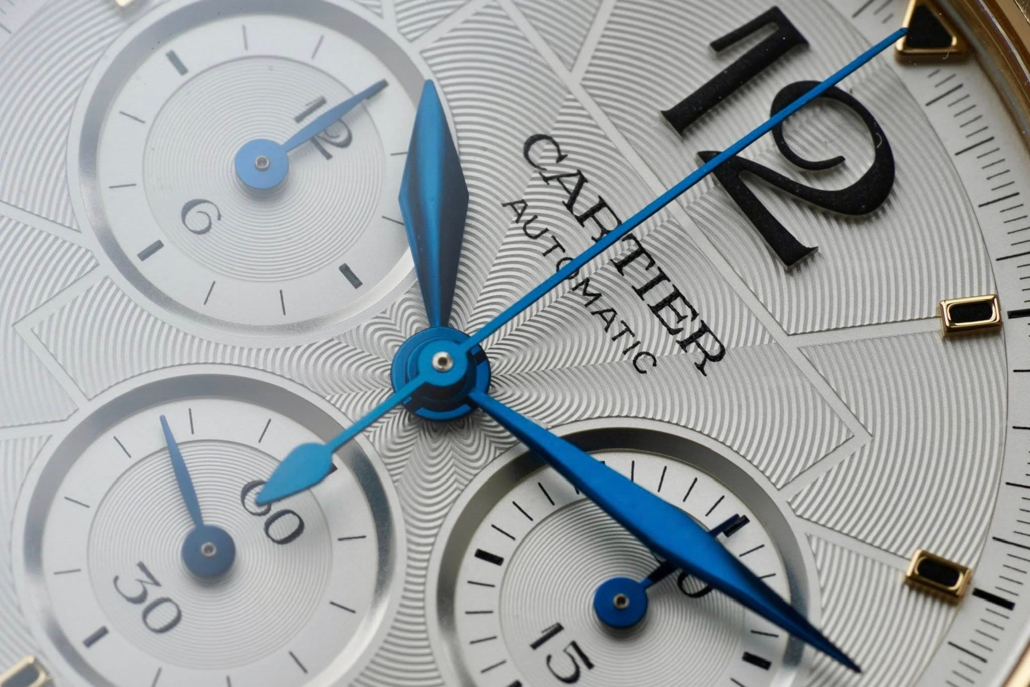 May be an image of wrist watch and text that says '| CAR ARTIER MATIC TIER 30 15'