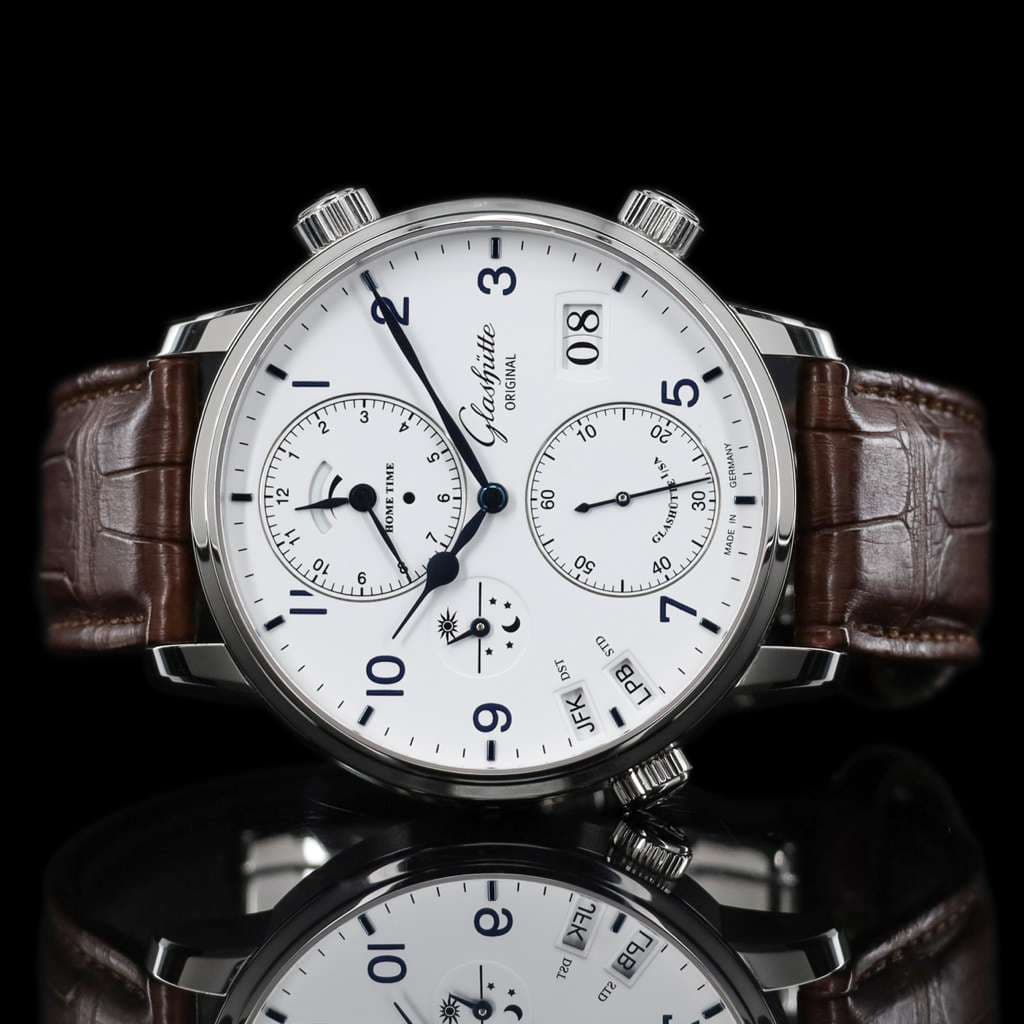 May be an image of wrist watch and text that says 'ب 3 Glashütte ORIGINAL TIM TKL TOME 60 ر ג0 VN A. ٥ 30 30W 30W 11 6. ف 40 2OX 0 GIS 150 m3r FLA و MâN ይ 이 X7L 89 T2O OT2'