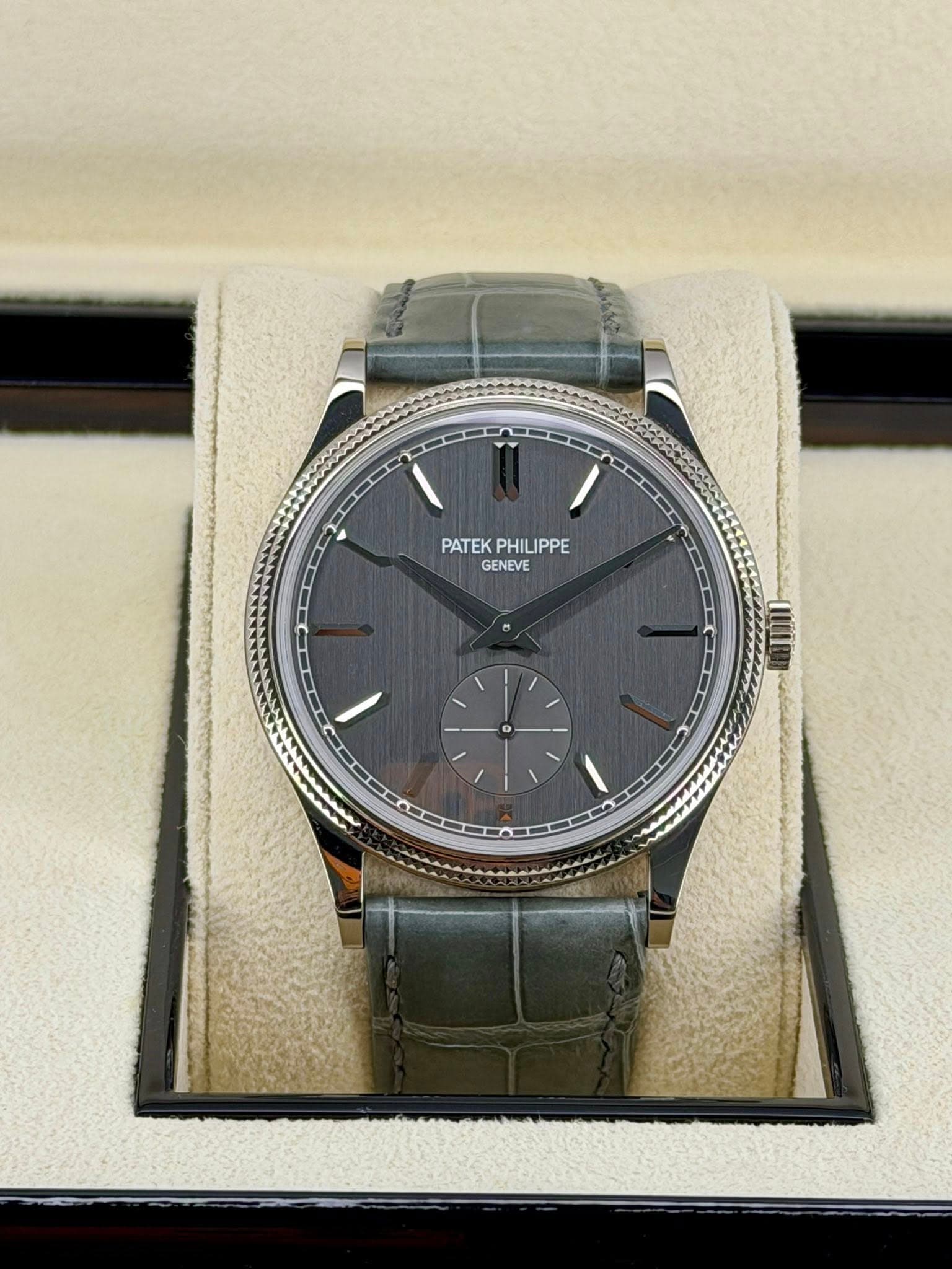 May be an image of wrist watch and text that says 'PATEKPHILIPPE PATEK PHILIPPE GENEVE C'