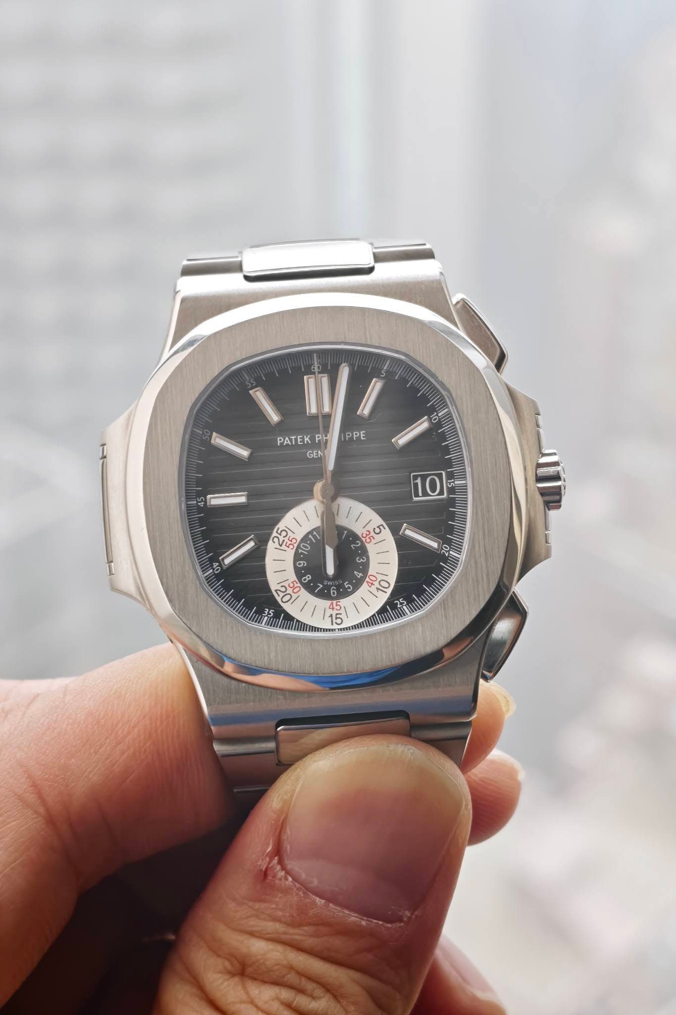 May be an image of wrist watch and text that says 'II PPE PATEK PH GEN 0 Vso ف -1 5 0한 44448588 0CI بان 50 س 50 : 5 + O0 10 •6 6 S- ن 5 15 ር ! ن'