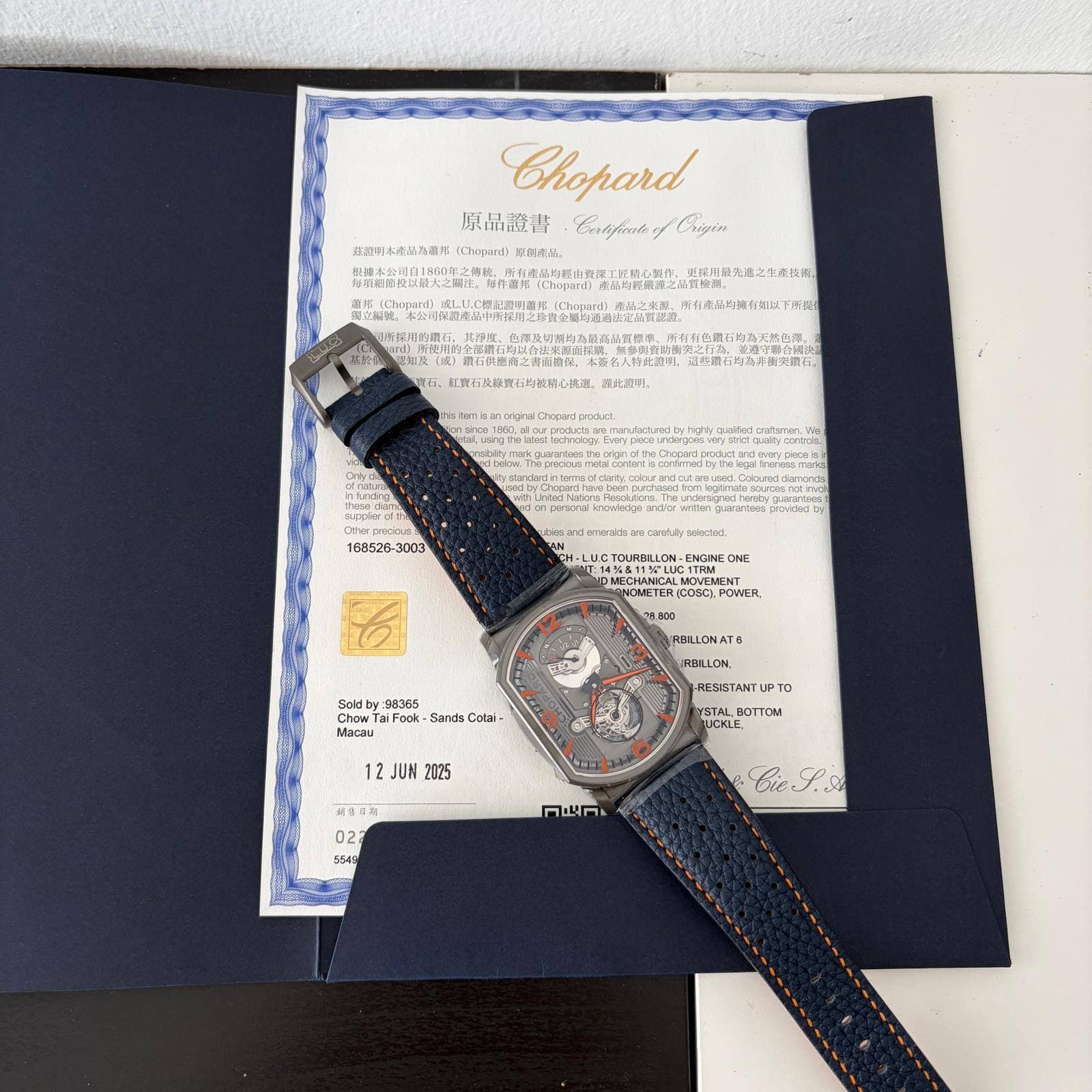May be an image of wrist watch, saddle-stitched leather and text