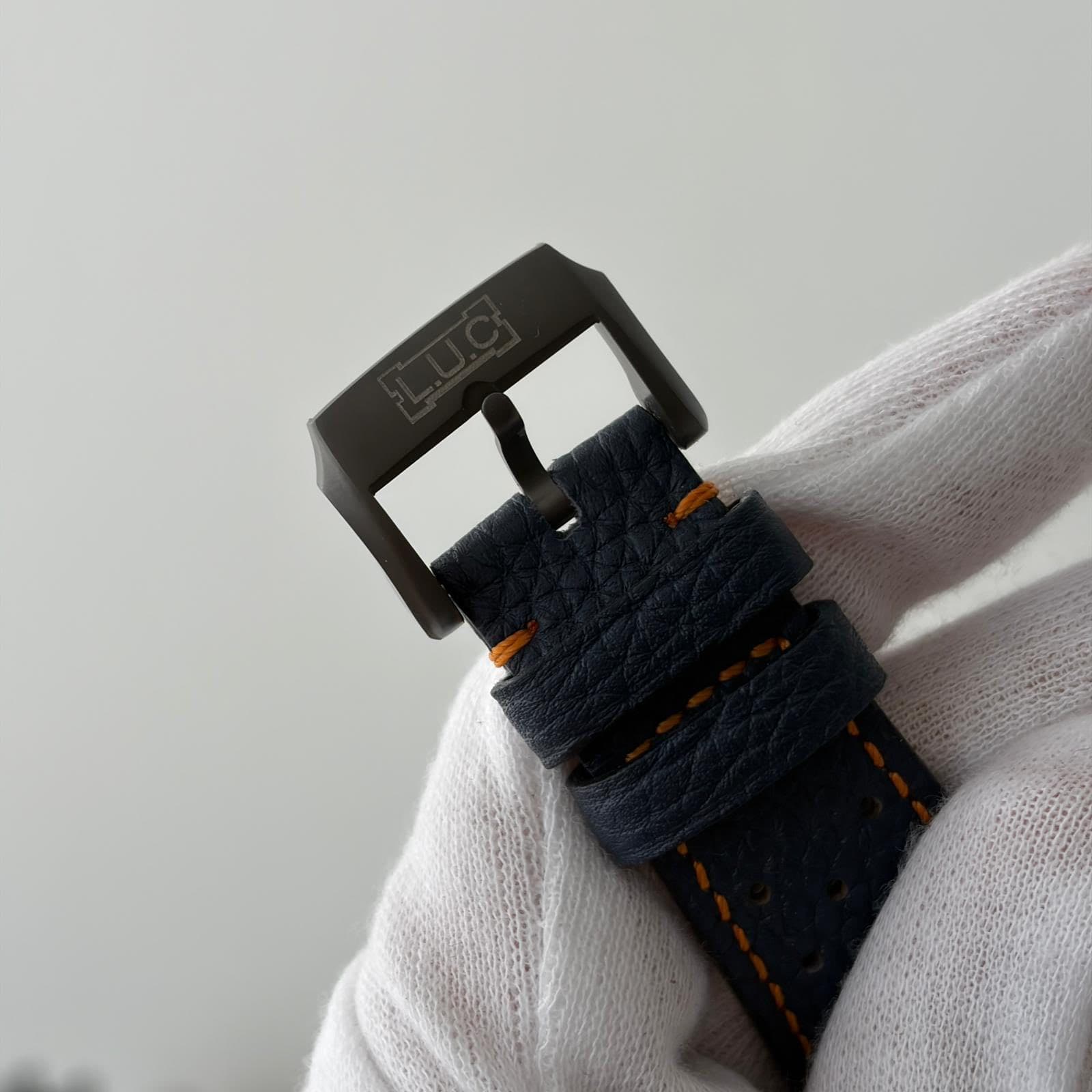 May be an image of saddle-stitched leather and wrist watch