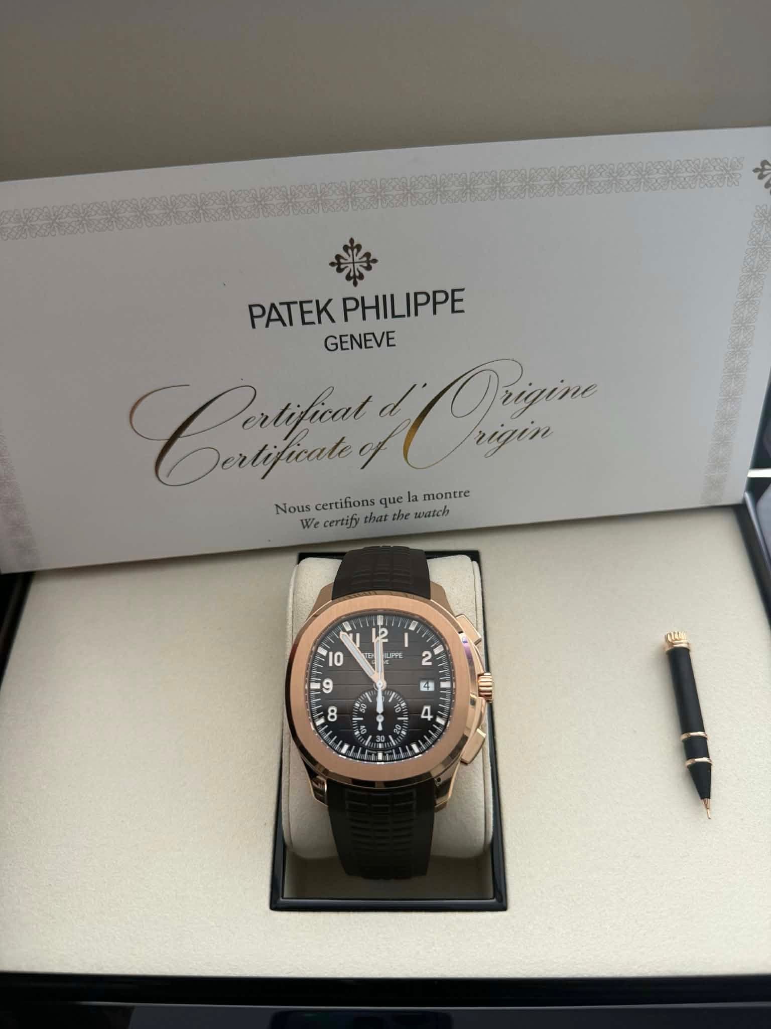 May be an image of wrist watch and text that says 'PATEKPHILIPPE PATEK PHILIPPE GENEVE Crtfiny rigin Dertificale Orizine rigin Nous certifions que la montre We certify that…