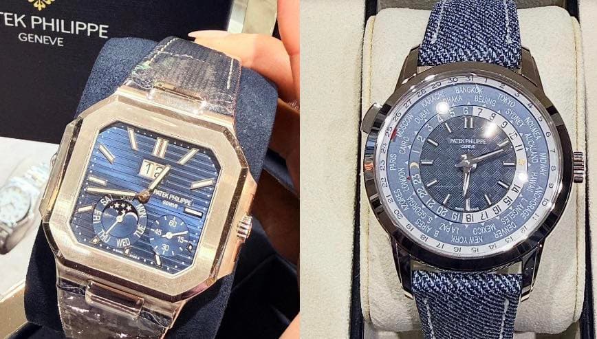 May be an image of digital watch and text that says 'EK GENEVE PHILIPPE 1E SAI UU 수 PATEK GENEVE PHILIPPE မ3 PATEKPHILIPPE 45 30 BANGKO 27 KARACHI HAKA BEUING OYO 2G 5 G 3 SYDNEY…
