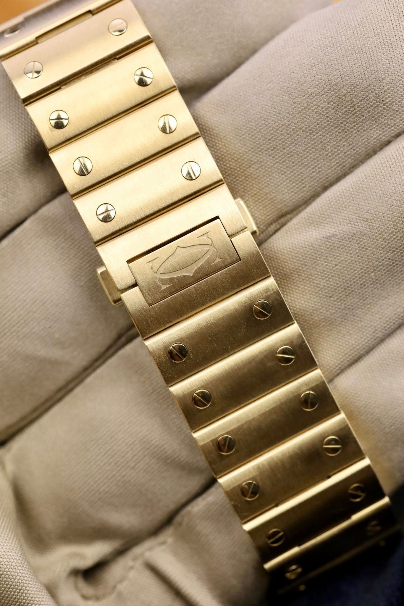 Cartier Santos Automatic White Dial 18kt Yellow Gold Men's Watch WGSA0029, photo 4