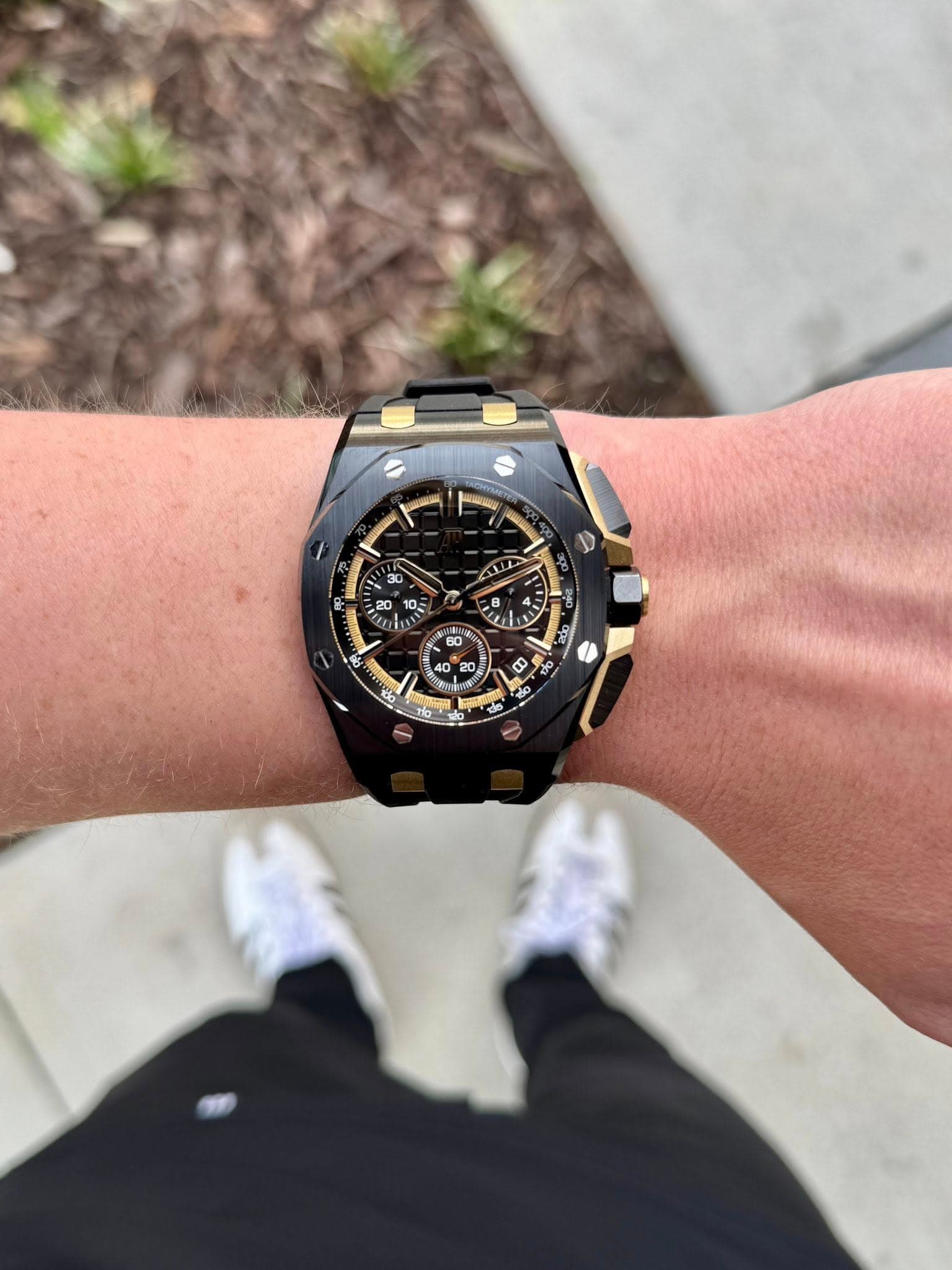 May be an image of digital watch and text