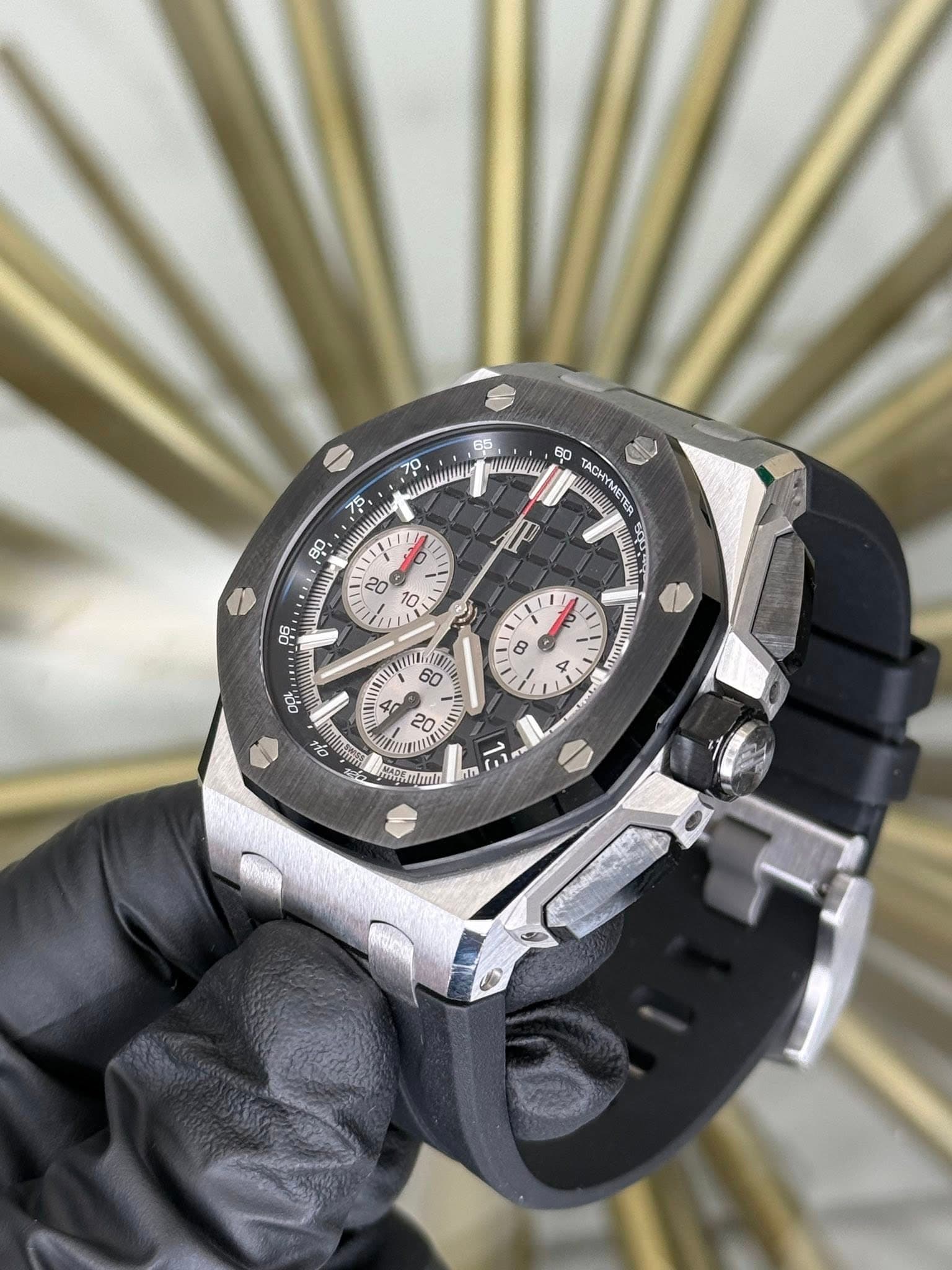 May be an image of wrist watch and text