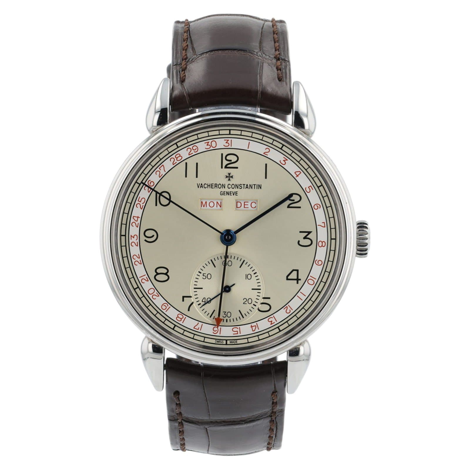 May be an image of wrist watch and text that says ' リ + VACHERON CONSTANTIN 25 10 GENEVE MON DEC ه 23 ம 22 م co ও 81 LI 91 5I 9 = い )) סי ב 다 سى'