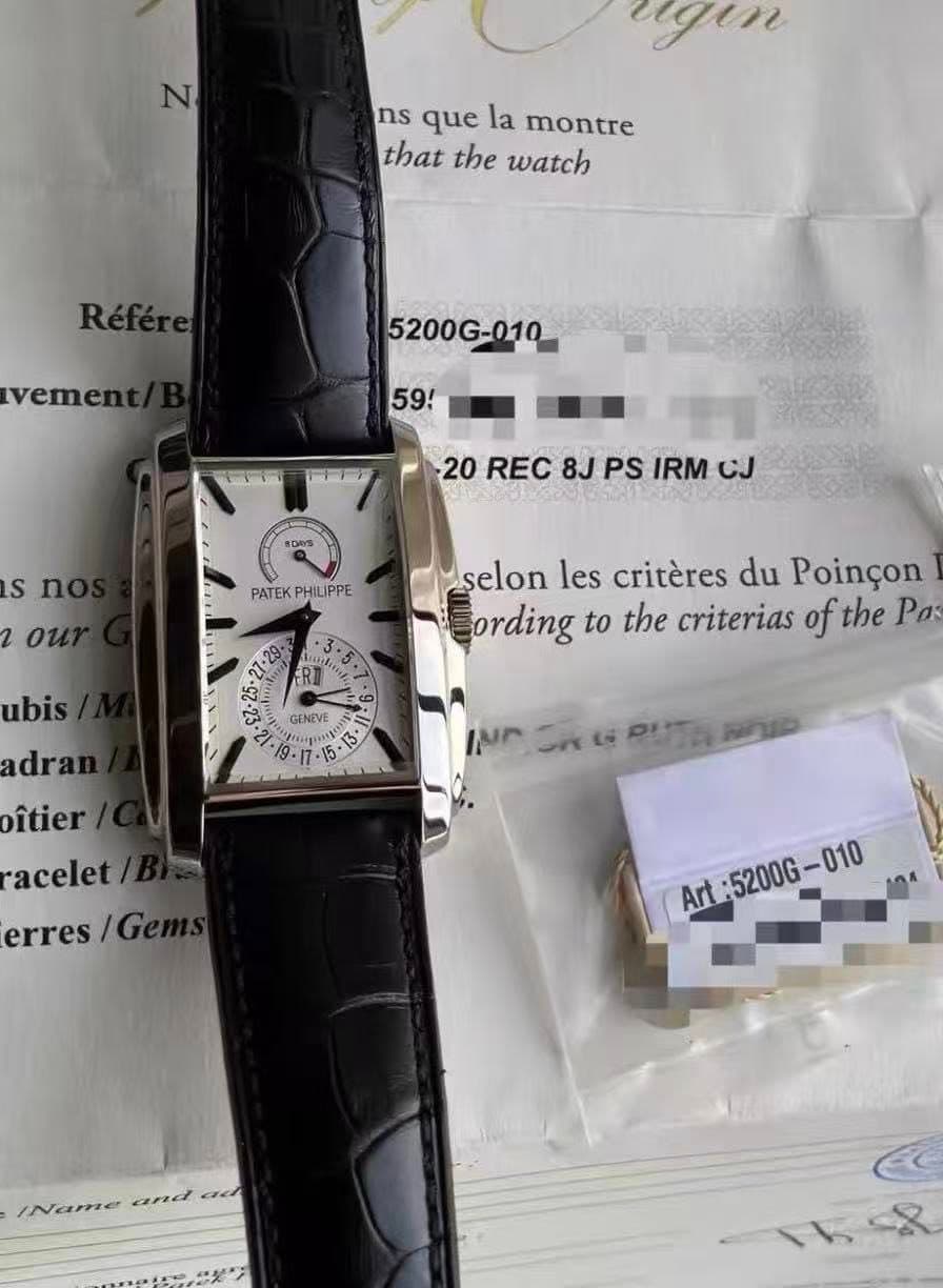May be an image of wrist watch and text that says 'N AeT ns que la montre that the watch Référe Référe vement 5200G-010 59! اس ምንን 20 REC 8J PS IRM CJ RDRS S n ou PATEKPHILIPPE…