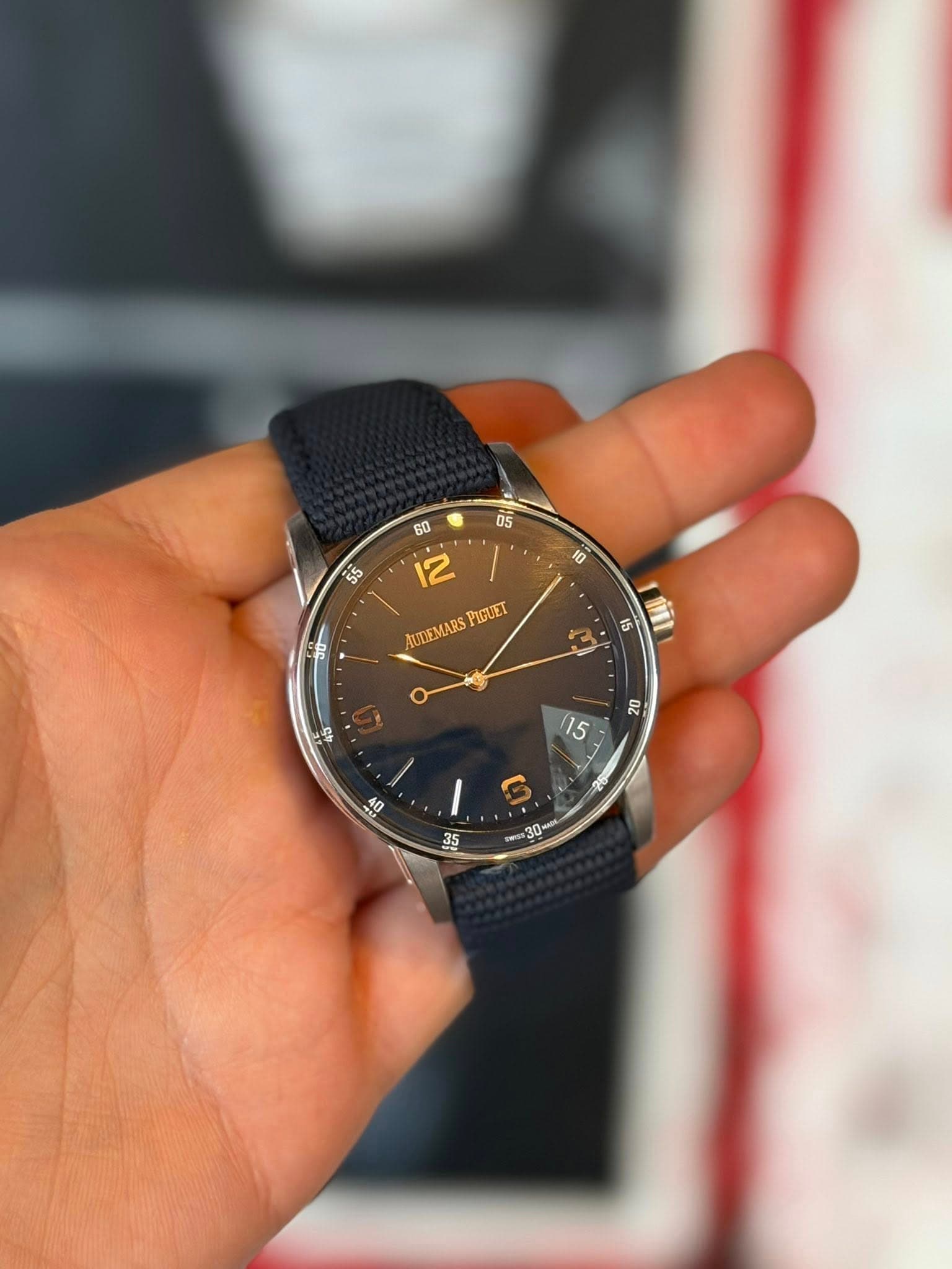 May be an image of digital watch and text