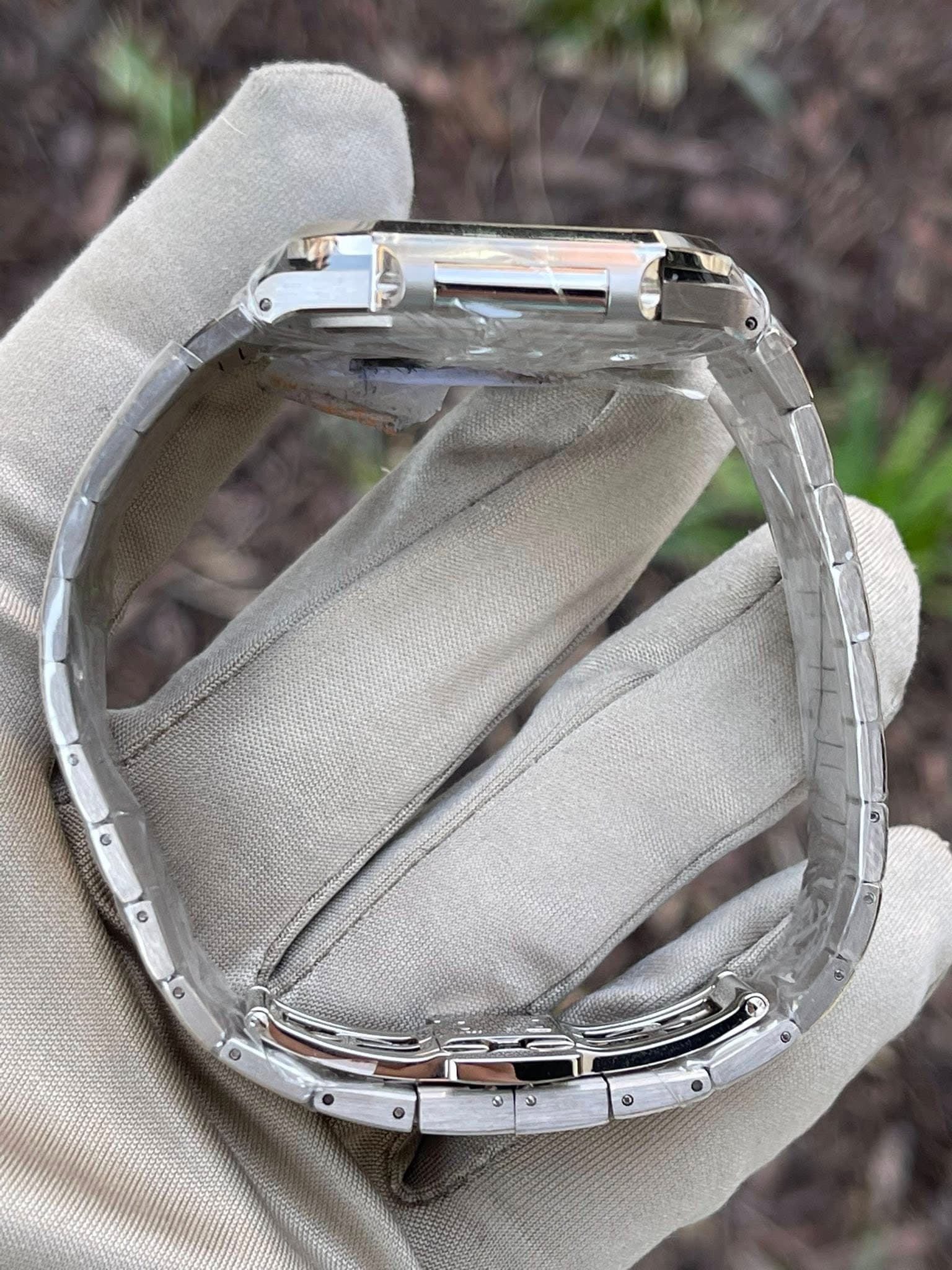 May be an image of digital watch and leather