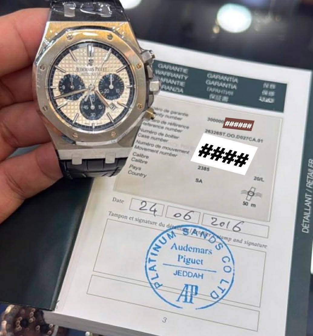 May be an image of wrist watch and text that says 'RP DEMAS PATT MITOMA 20 10 10 GARANTE WAFIPIANTY ARANTIE RANZIA 61 ਦੀ GARANTIA GAFANTIA rAPAHTИE 保証書 N6 保信 الكفالة o 3000000…