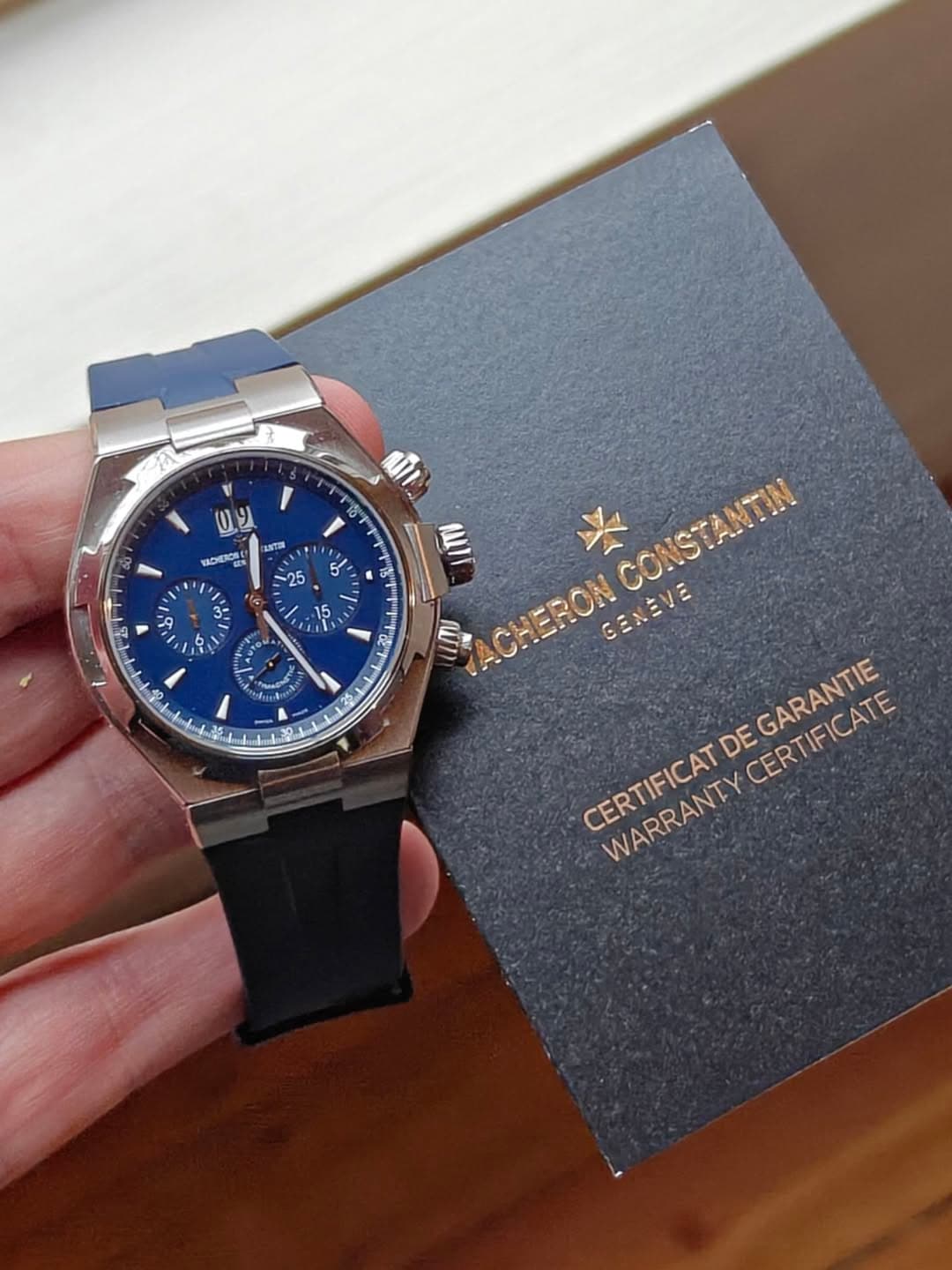 May be an image of wrist watch and text that says 'V ע0 9 RADIEICSE 5 5 25 3= 9 u i 5 De $ నన్ే 1 ណា! ፅ 5 I RALT 长 CONSTANTIN CONSTANTIN លា ACHERON CENEVE CERTIFICAT DE…