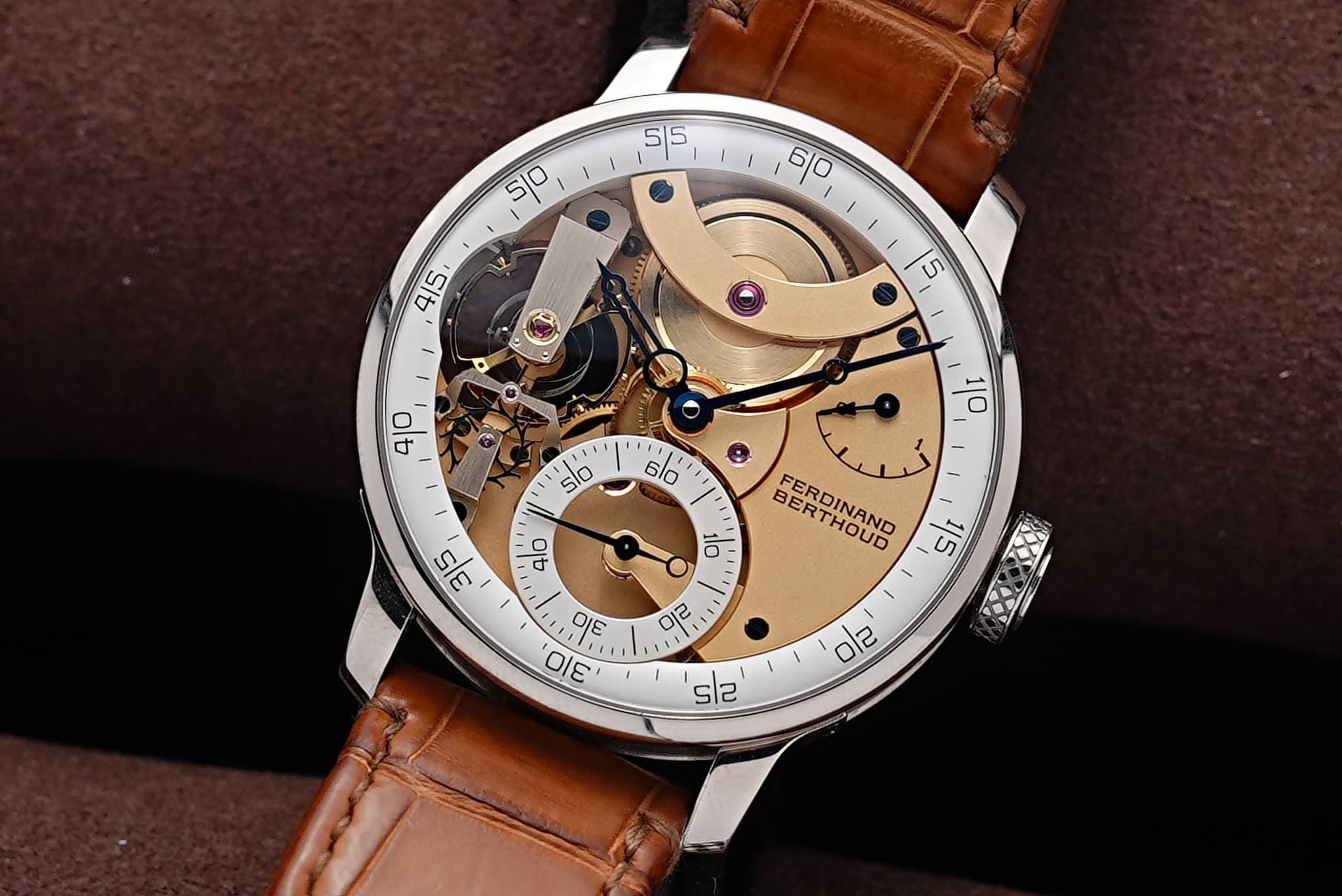 May be an image of wrist watch and text that says '55 50 60 V 45 ل 5 キト 40 ١١ 60 10 5/0 4l0 3/5 10 ® BERTHOUD FERDINAND 1/5 이ㄹ ณ 1 1, 310 כ0 T ١'