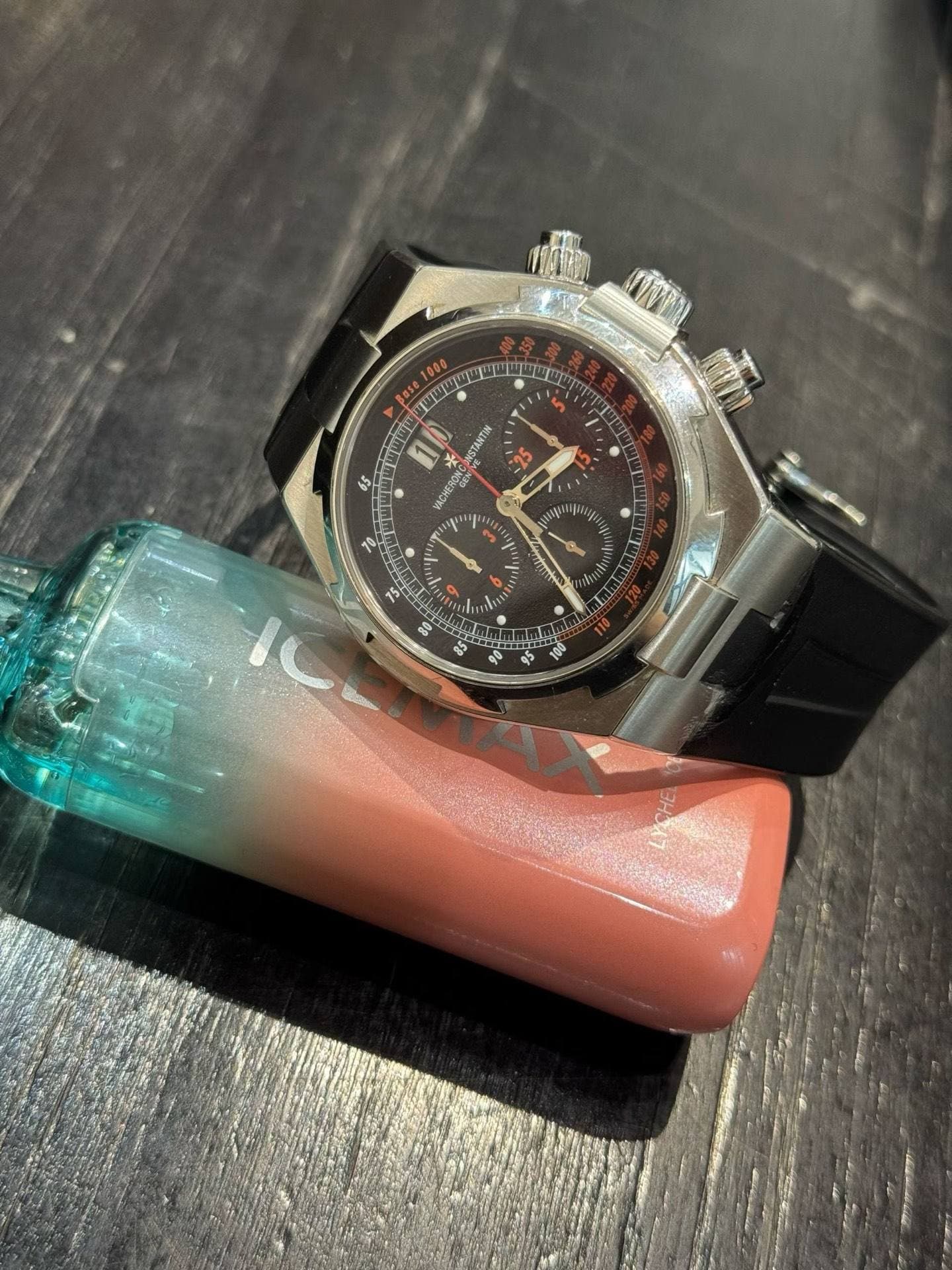 May be an image of wrist watch and text