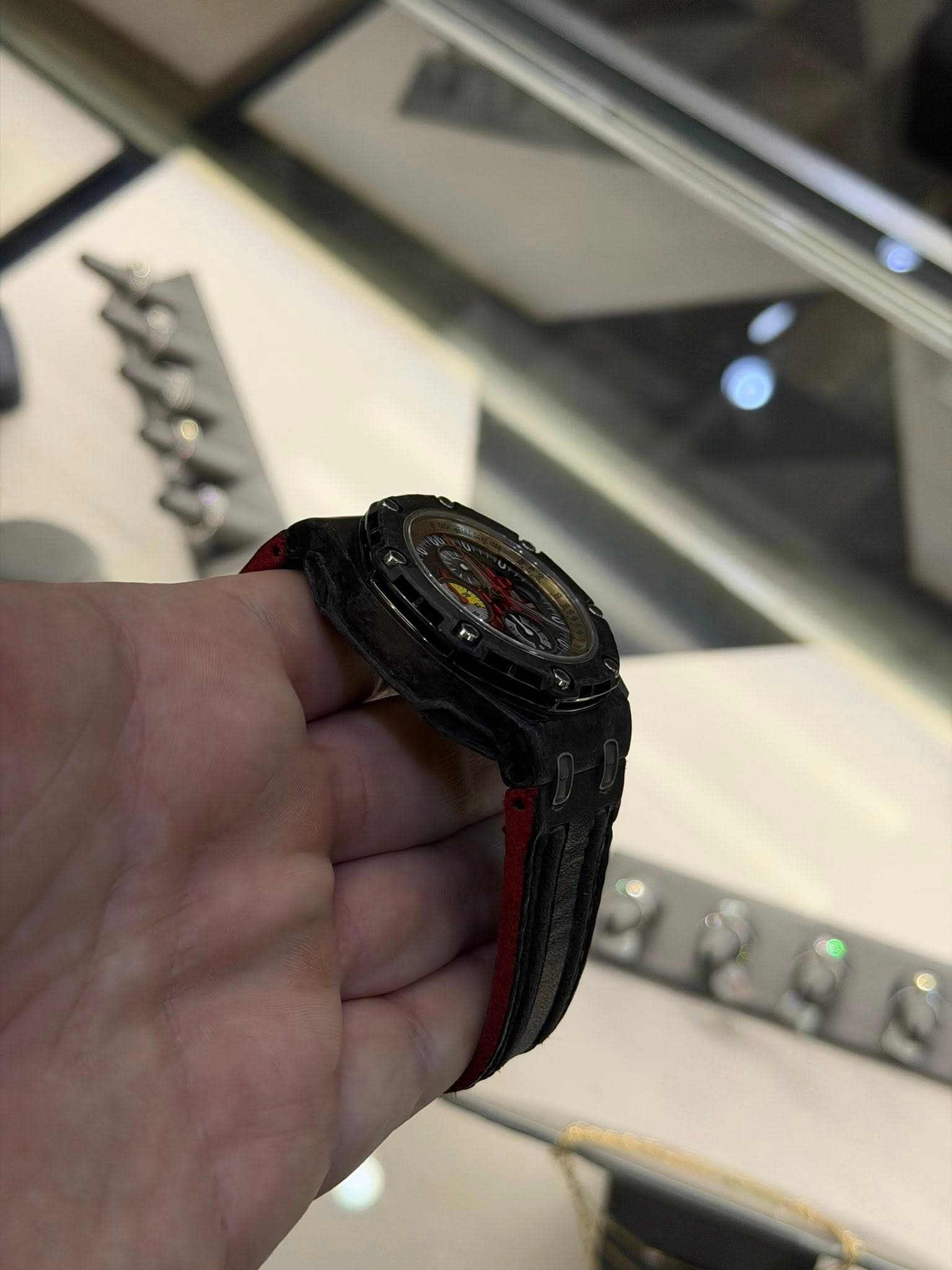 May be an image of digital watch and text