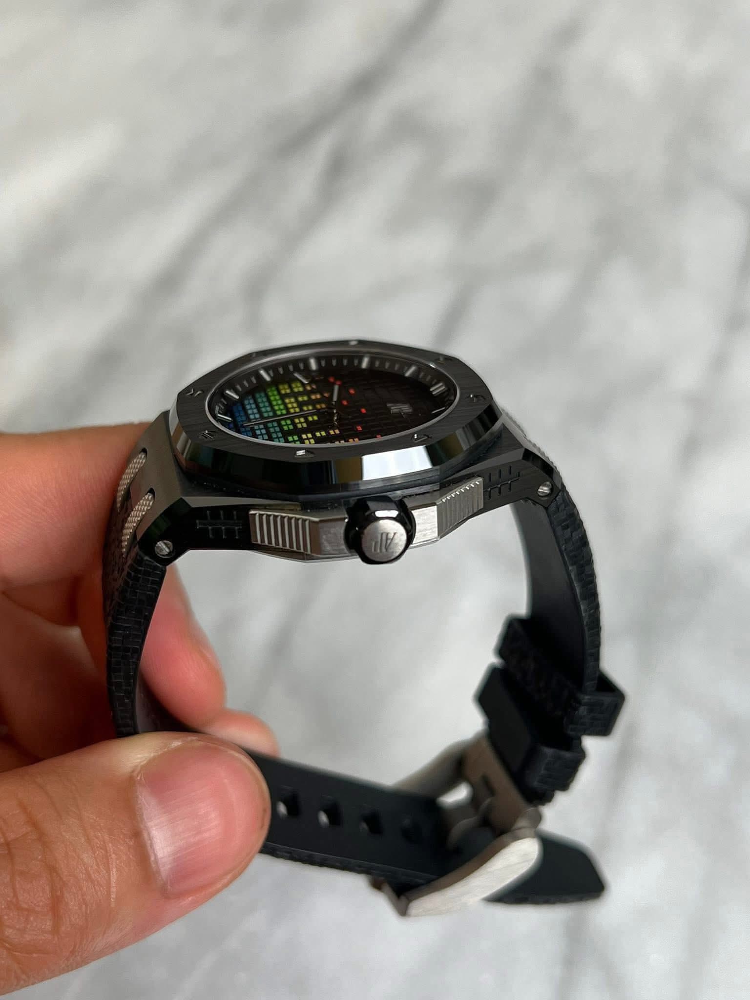 May be an image of digital watch and text