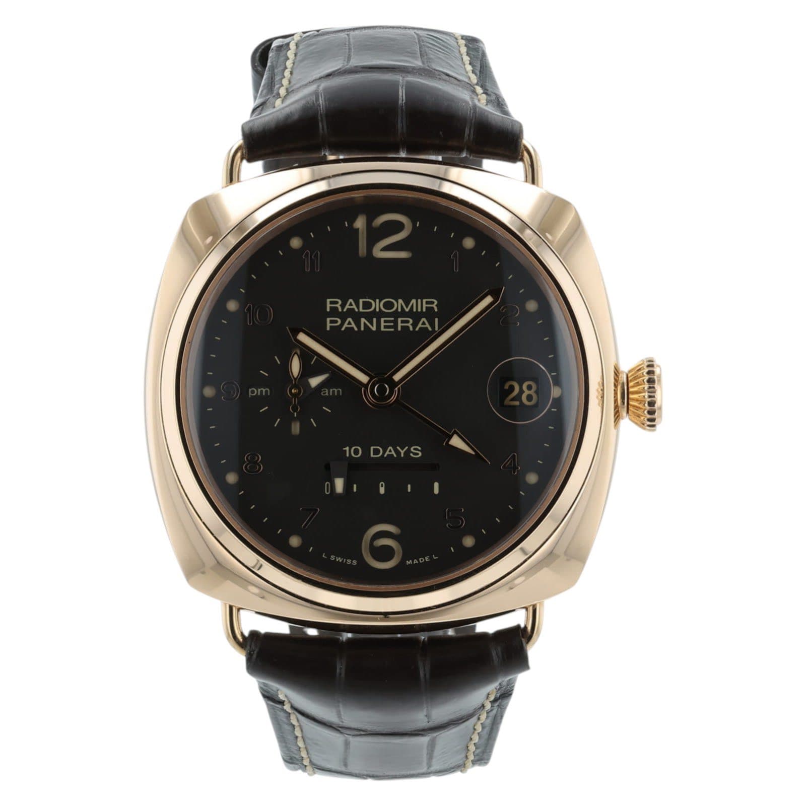 May be an image of wrist watch and text that says 'RADIOMIR PANERA 10DAYS'