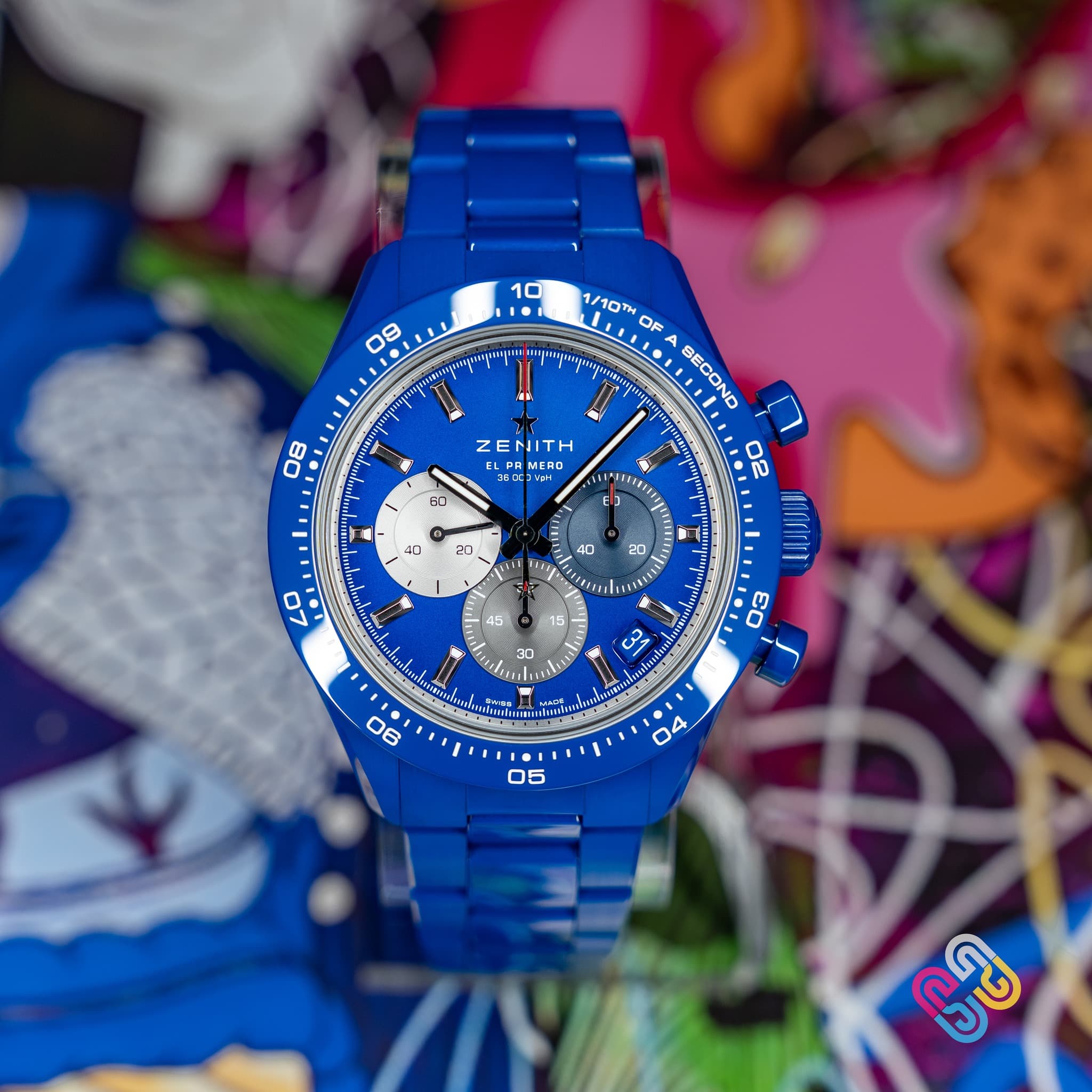 May be an image of wrist watch and text that says '10 09 1/10TH I OF A SECOND 02 า 08 ZENITH ELERMERO LP 180 3ΝΗ MERO AERO 60 い H 4บ لغ 4 40 1 ー E0 113 LO / ၁၁ ၁၁ 6 EO 31 سی 90…