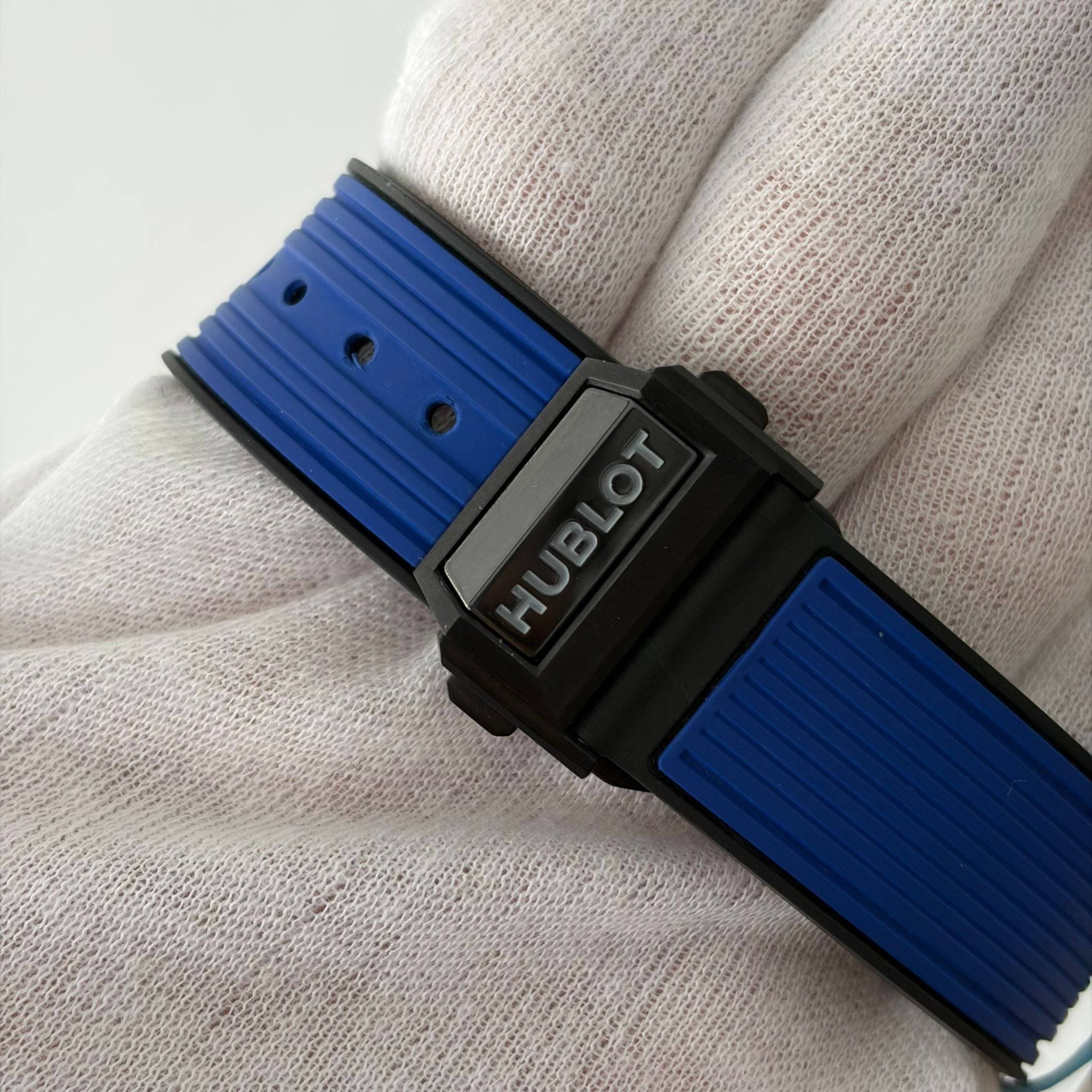 May be an image of digital watch and text that says 'HUBLOT'