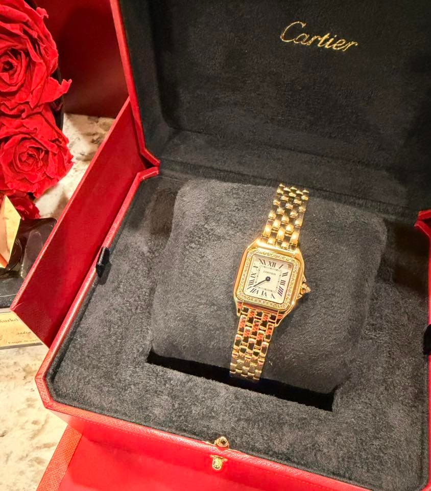 May be an image of wrist watch and text that says 'Cartier እ m/A م MITA 川'