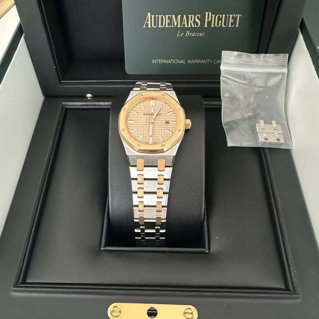 May be an image of wrist watch and text that says 'AUDEMARSPIGUET AUDEMARS PIGUET Le Brassus INITERNATIONALWARRANTYCAR TYCA CAR INTERNATIONAL WARRAN neжиmx យ 台 t m m A 監'
