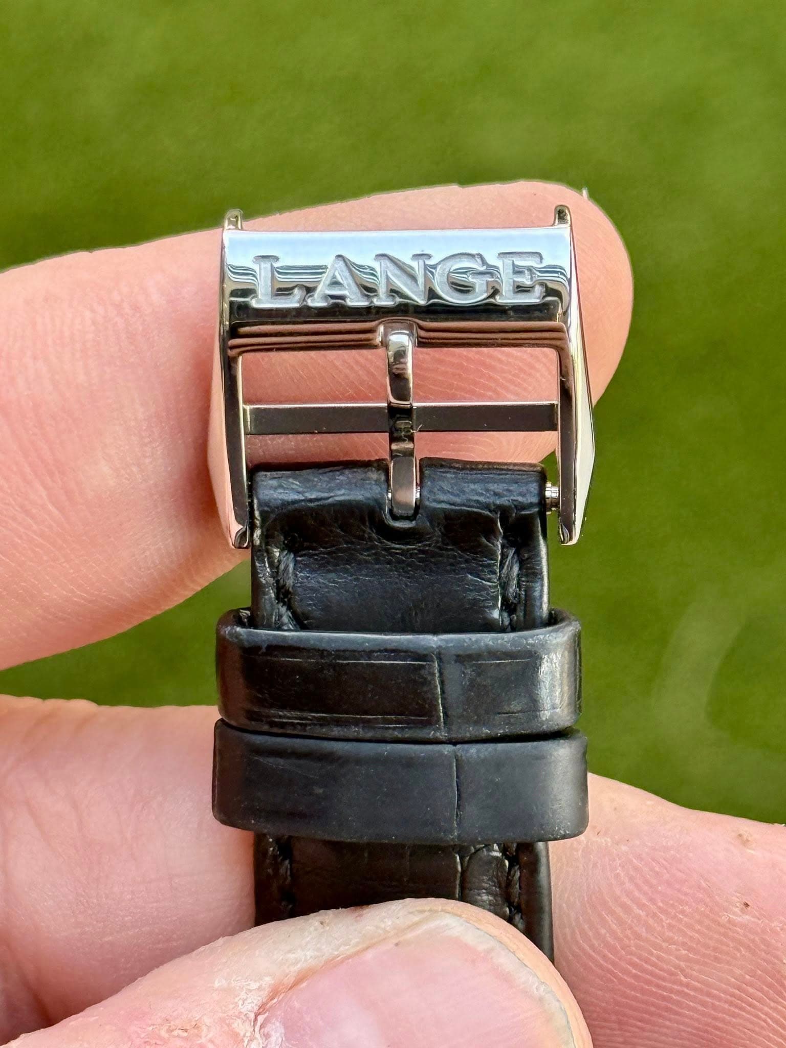 May be an image of wrist watch and text that says 'LANGE'