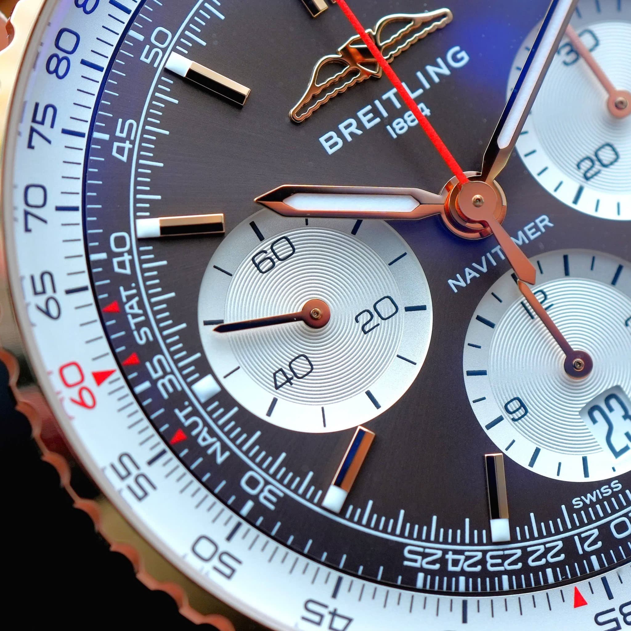 May be an image of wrist watch and text that says '05 0? luli 80 س 75 八 SD LING BREIT 188 BREITLING 4 70 20 UI 59 MER NAVIT NAVIT O0 TATT 09 35 40 NAUT. lulılmlu ١ 55 OE ME on…