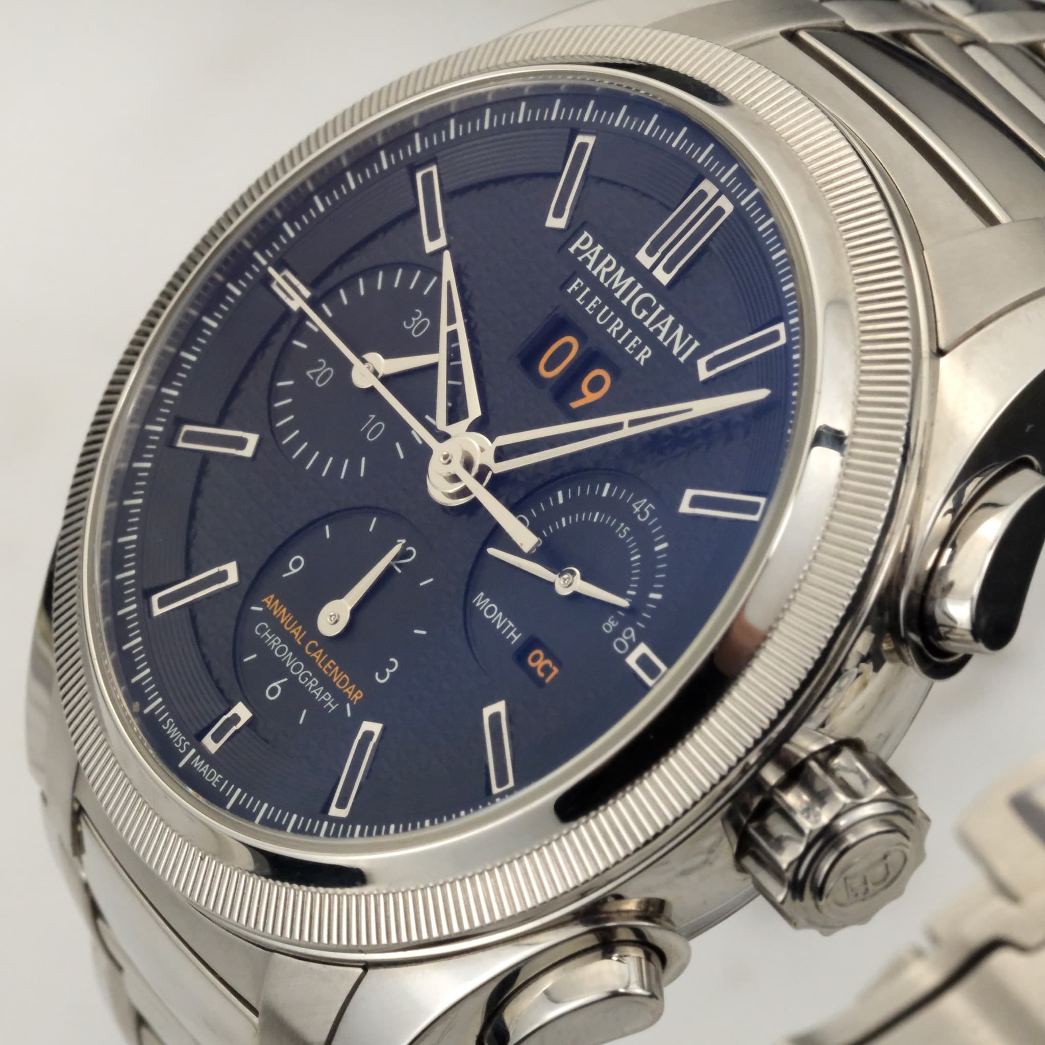 May be an image of wrist watch and text that says 'の 20 10 I FLEURIER PARMIGIANI PARMIGIANI 1I 9 11121811E1 : 9 NNU CHRONOGRAPH 9) م CHRONTA URON an KOKA!!! DGRAPH ALENUA 3 6…