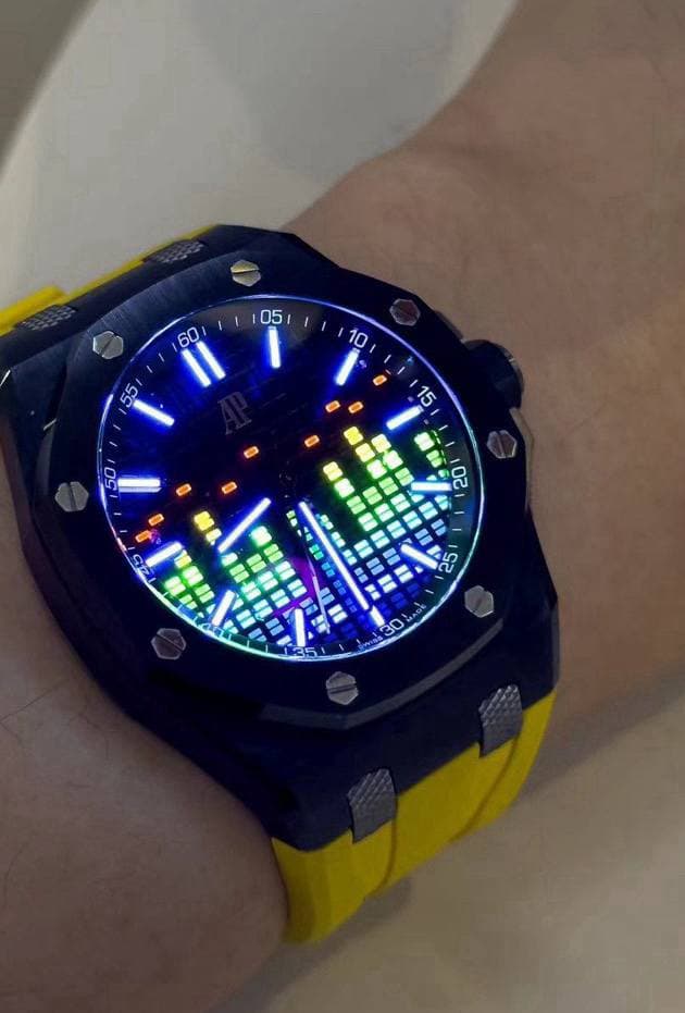 May be an image of digital watch and text