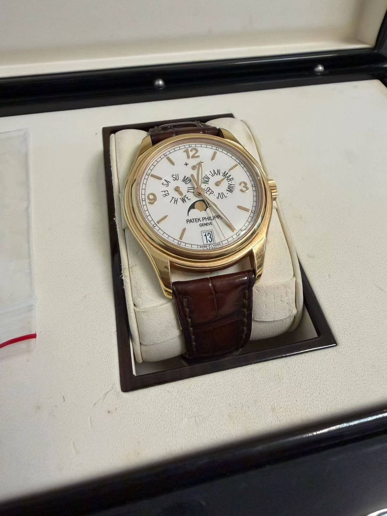 May be an image of wrist watch and text that says 'SA SU 9 F JAN S ረቅ ML Mt က NE VID PATEK GBNEN BHEVE KPHILIPI 13'