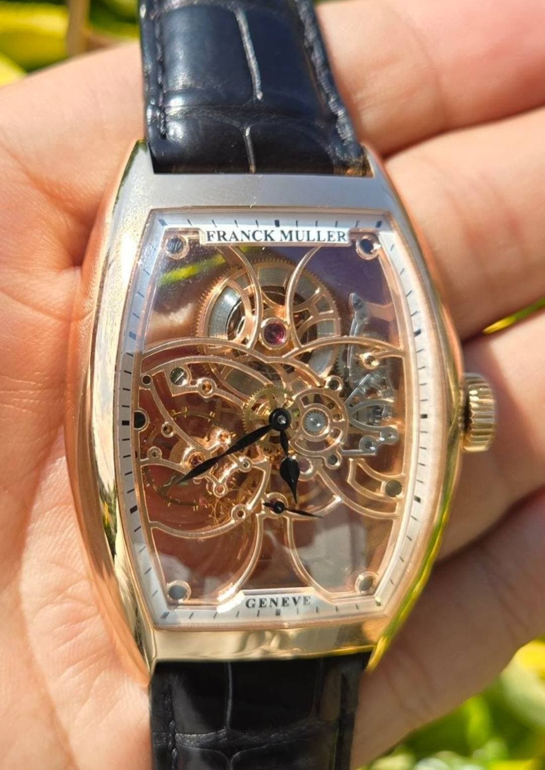 May be an image of wrist watch and text that says 'FRANCK FRANCKMULLER MULLER GENEVE'