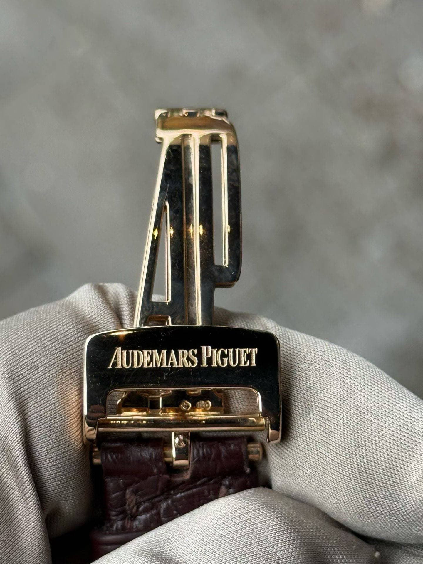 May be an image of wrist watch, brass and text