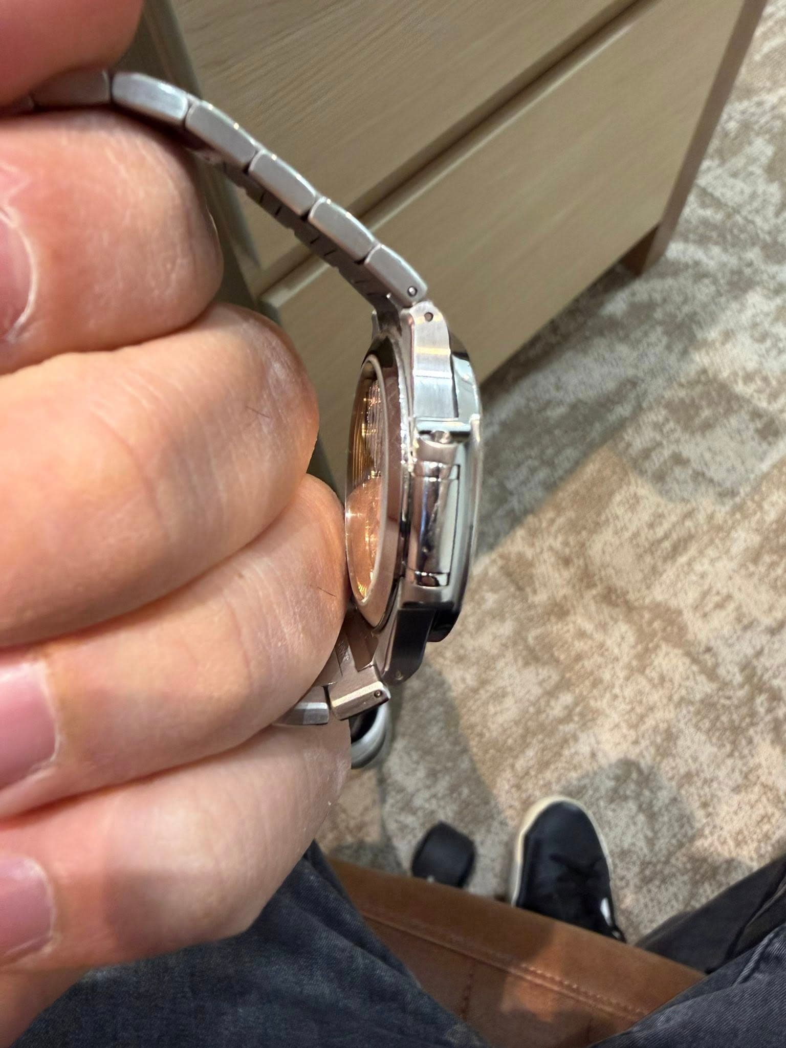 May be an image of wrist watch
