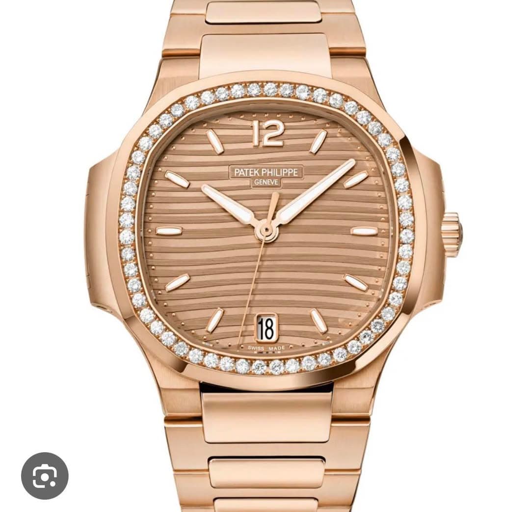 May be an image of wrist watch and text that says '12六 12 PATEK PHIL PHILIPPE PATEKPHILIPPE PPE GENEVE 18 18 SWISS MADE'