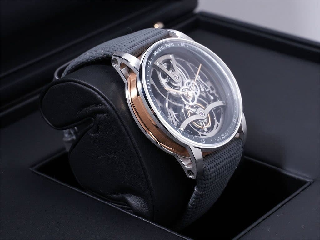 May be an image of wrist watch and text that says '05 15 ALDEMARS PEKET 55 ပဲ 50 لث 40 AN مت 35 5 30.hm 20'