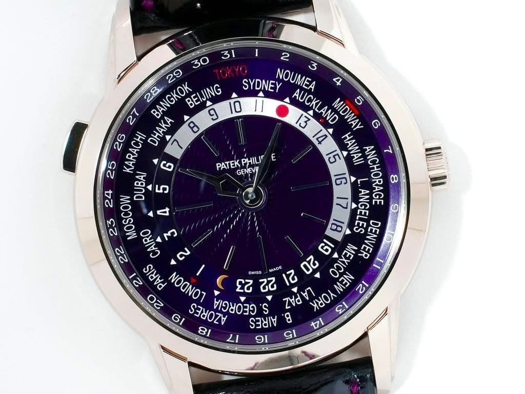 May be an image of digital watch and text that says 'I PATEK GENEV PHILIF E SYDNEY AUCKLAND 13 NOUMEA 3 4 28 BANGKOK BEIJING 10 || 27 DHAKA 9 1314 MIDWAY KARACHI G 15 HAWAII L.…