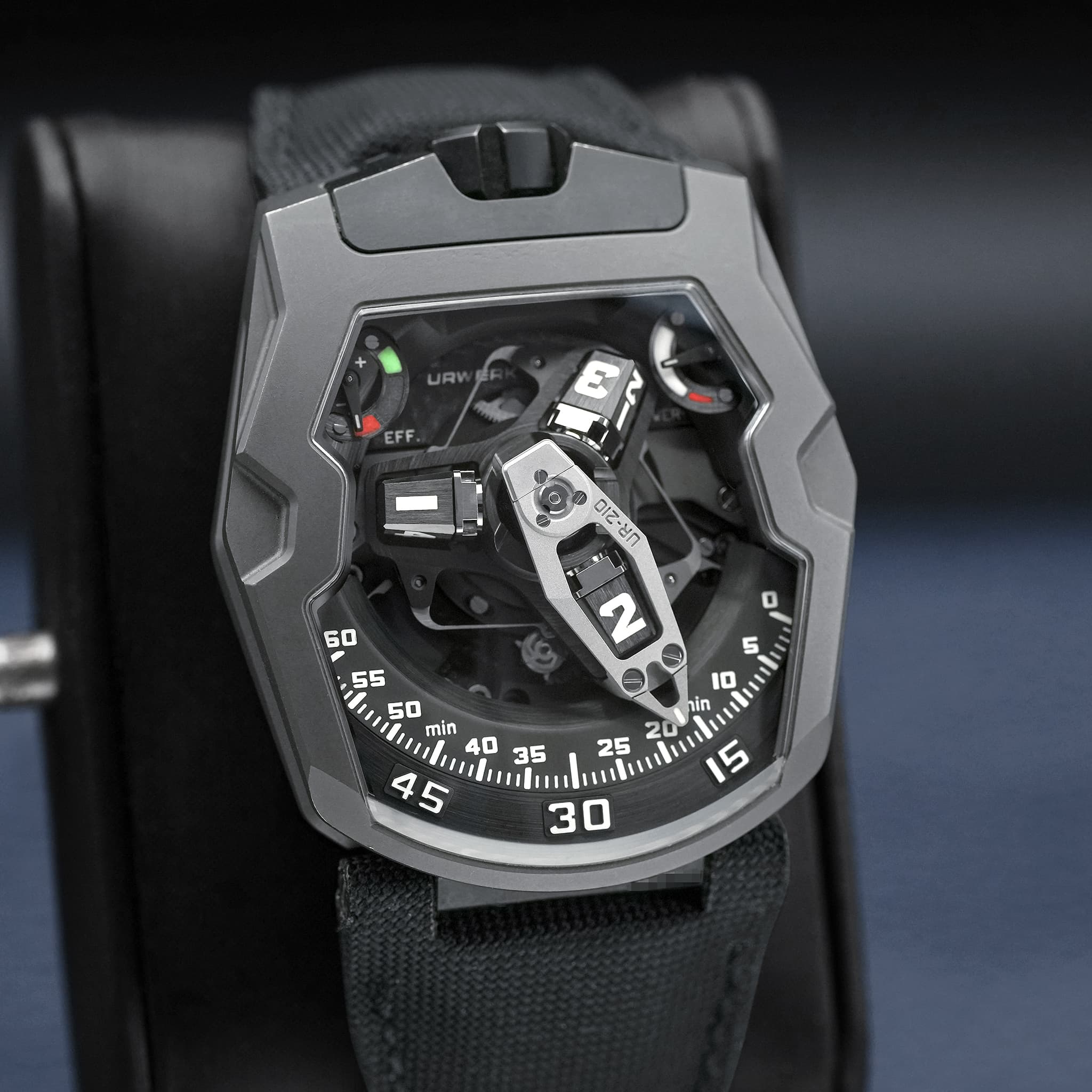 May be an image of digital watch and text that says 'URV EFF ก- N in min JIE '